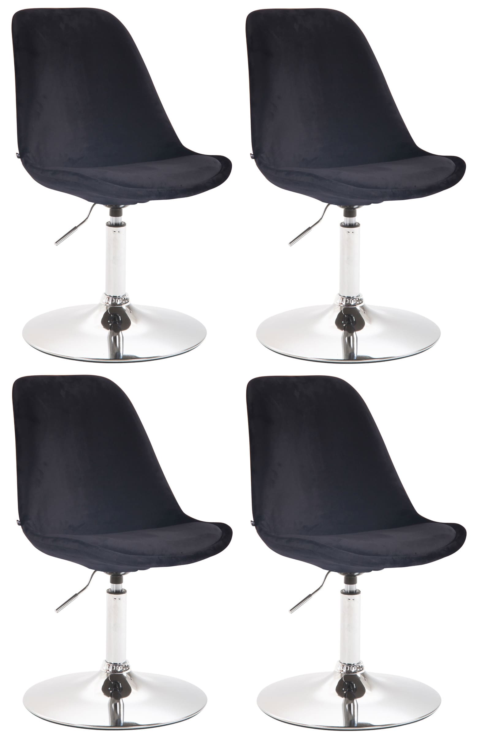 Set van 4 Eetkamerstoelen Maverick Fluweel