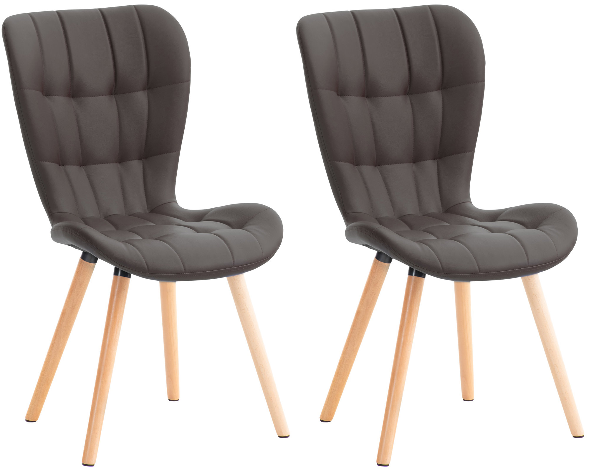 Set van 2 eetkamerstoelen Elda