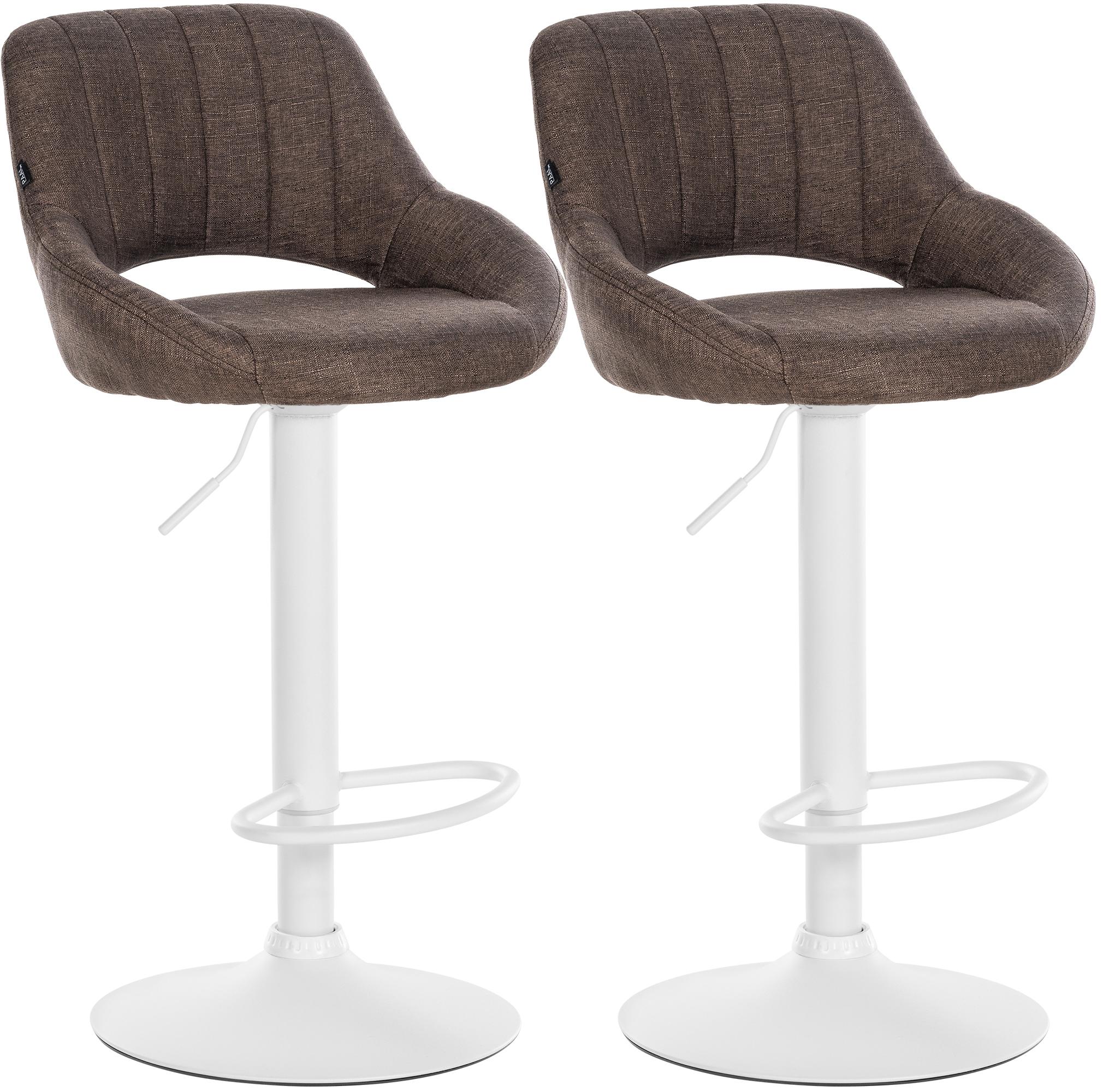 Set van 2 barkrukken Milet, stof