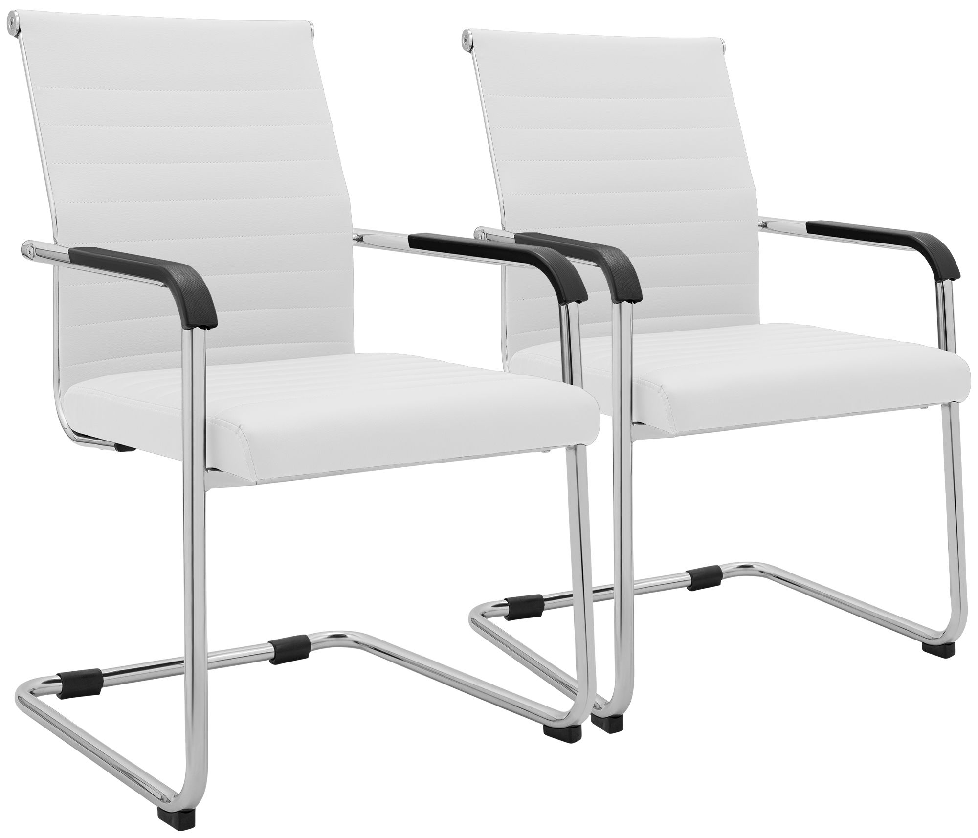 Set van 2 eetkamerstoelen Hakon lederlook