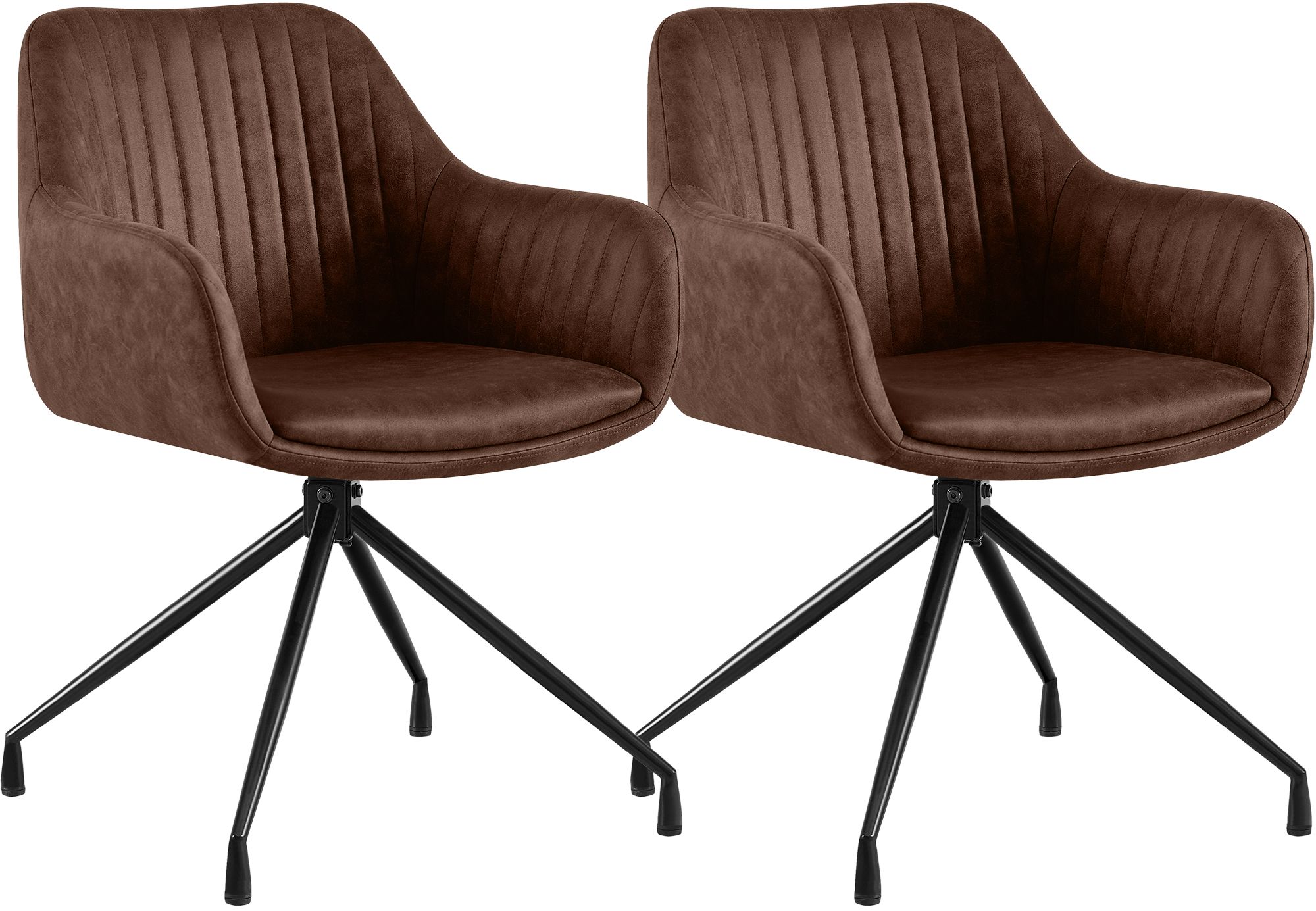 2-delige set eetkamerstoelen Novanis