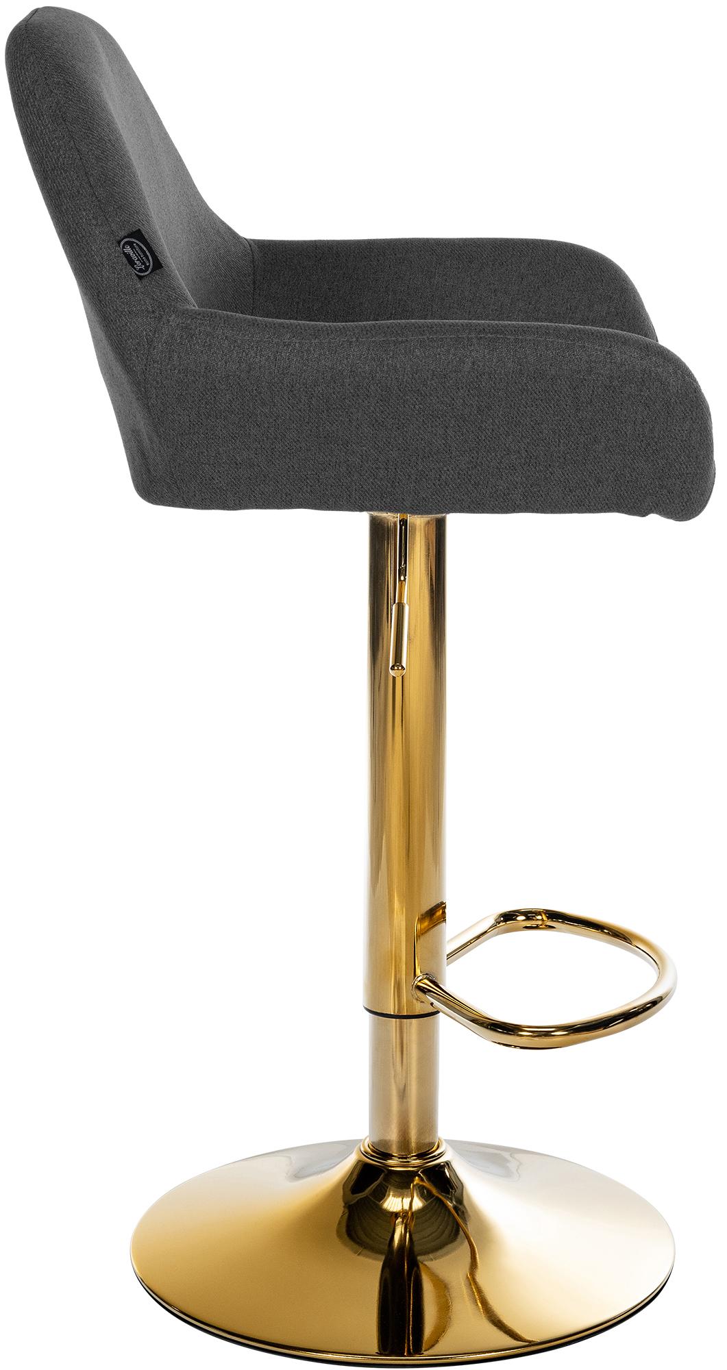 Set van 2 barkrukken Braga Gold stof