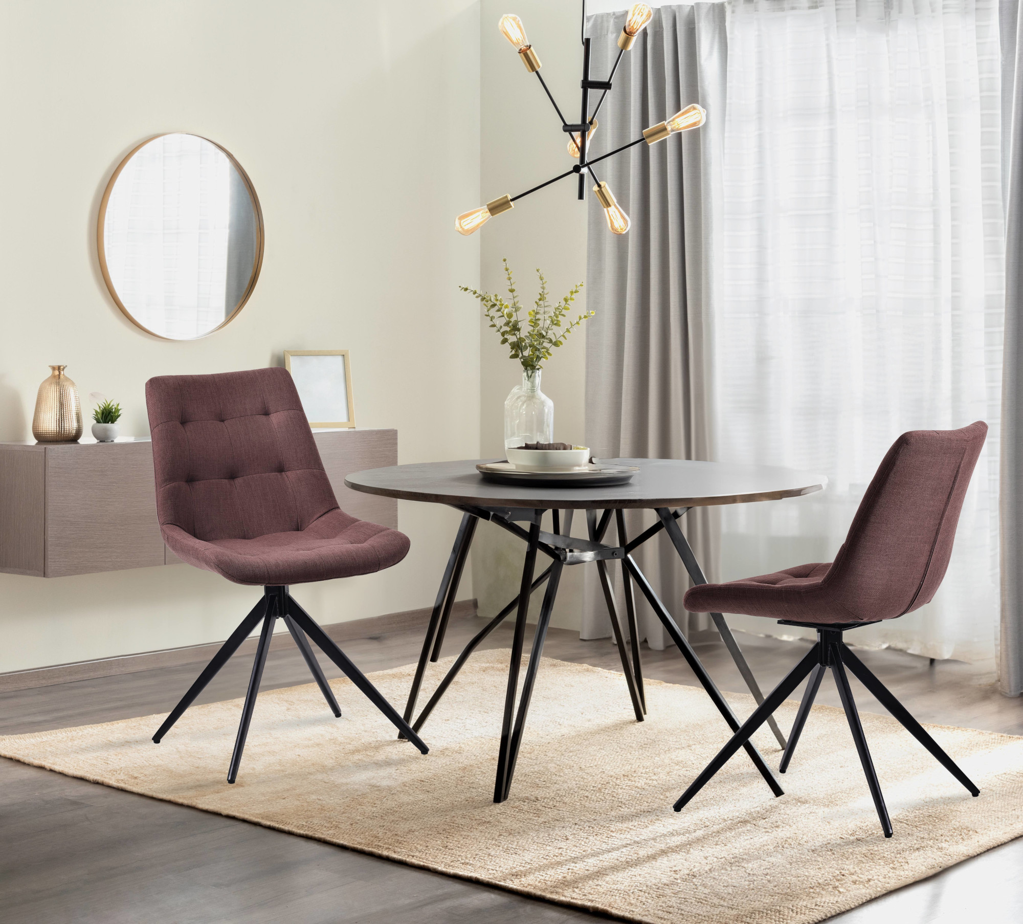 Set van 2 eetkamerstoelen Merna