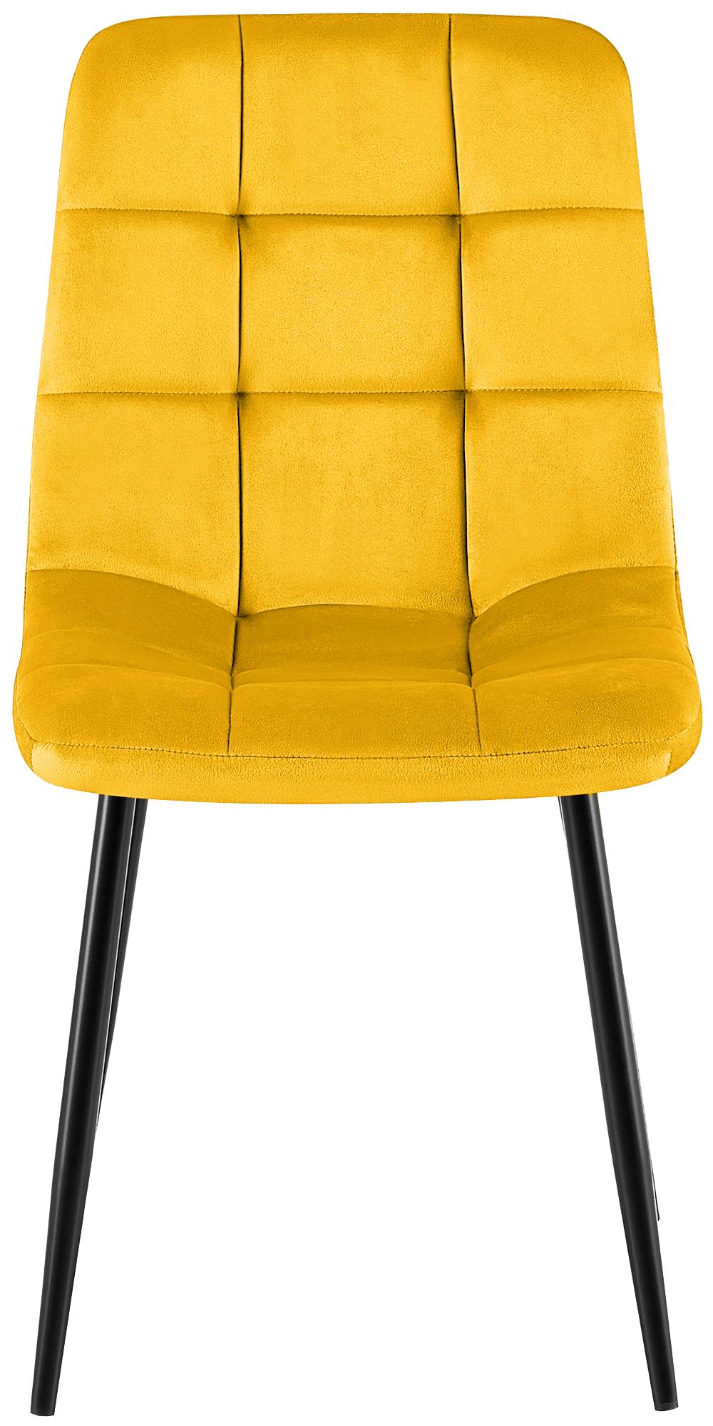 Set van 4 eetkamerstoelen Antibes Velvet