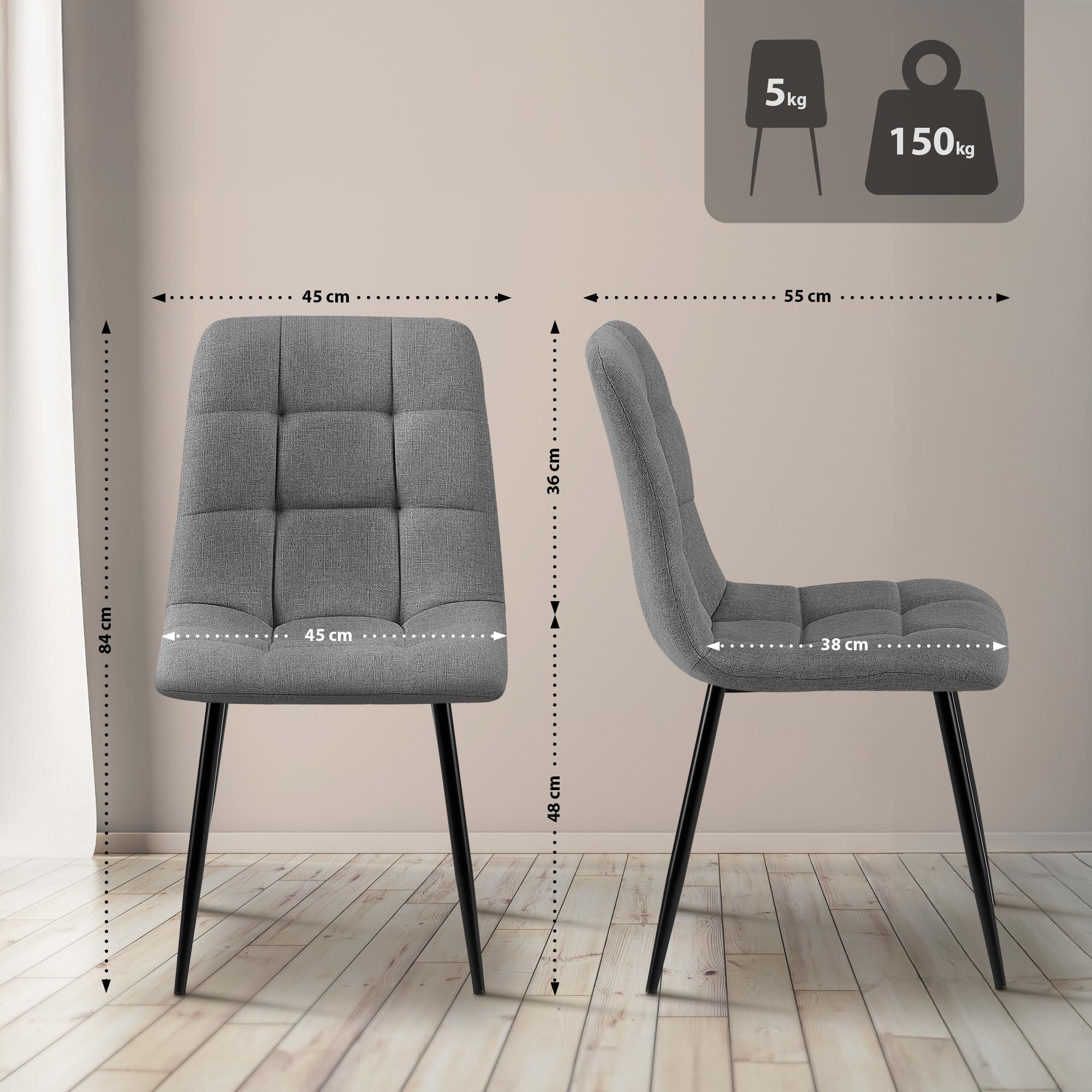 Set van 2 eetkamerstoelen Tilde