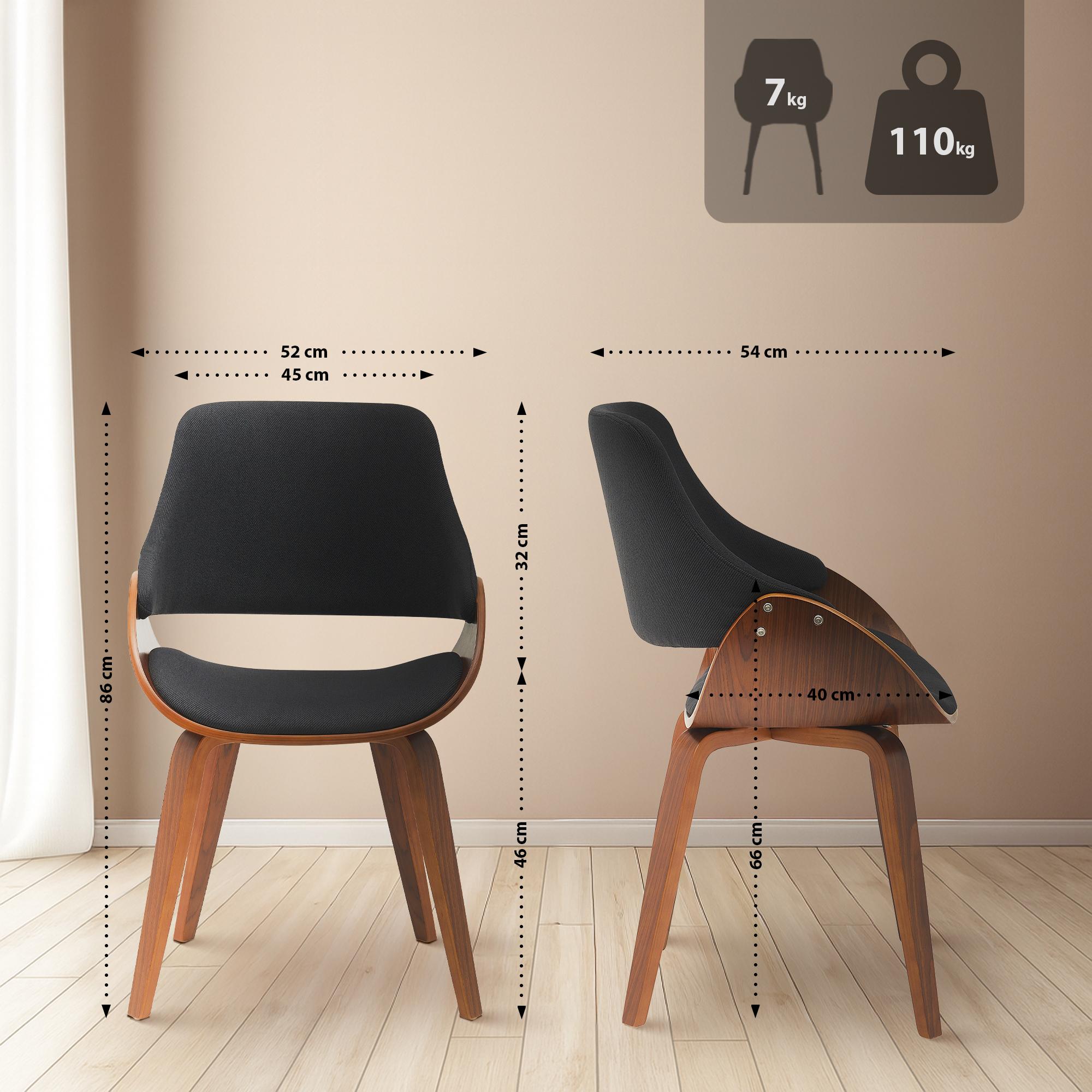 Set van 2 eetkamerstoelen Vangale