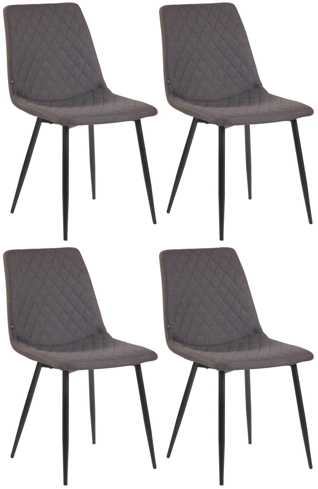 Set van 4 eetkamerstoelen Telde stof