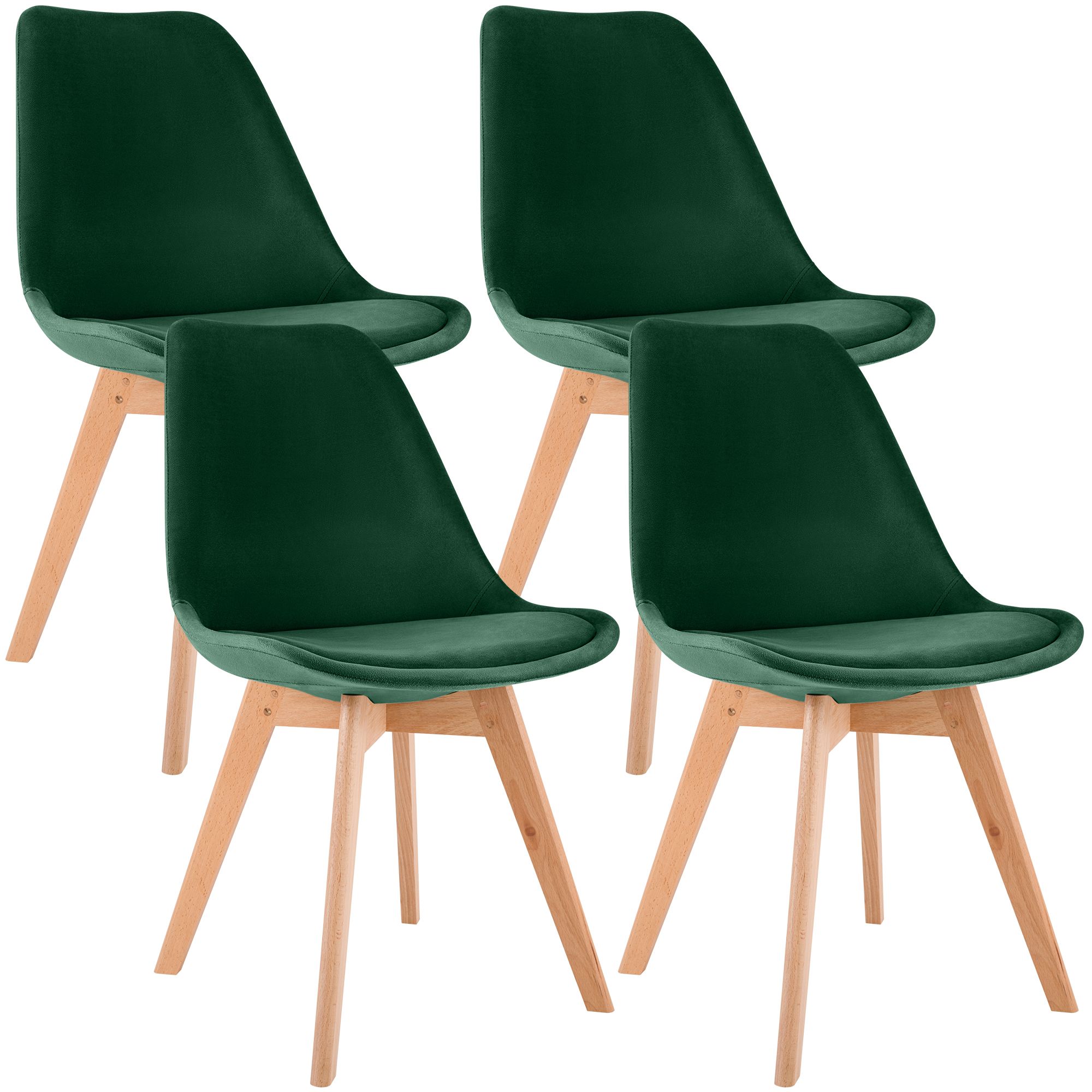 4-delige set Linares eetkamerstoelen