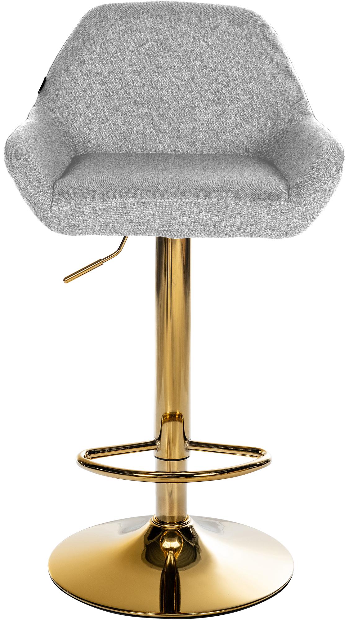 Set van 2 barkrukken Braga Gold stof