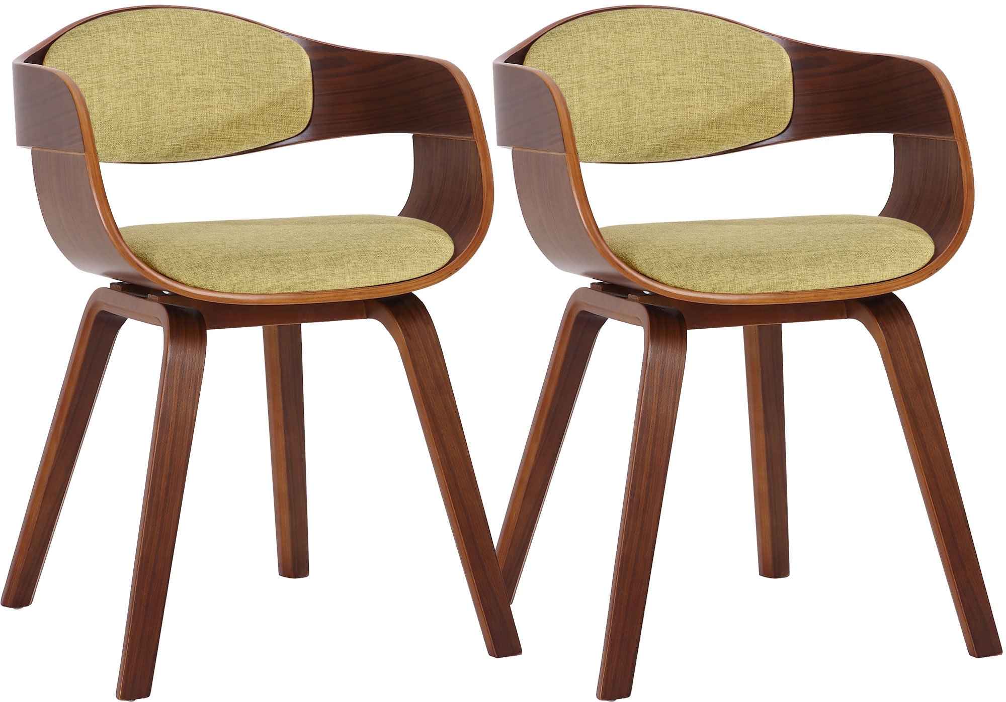 Set van 2 Kingston eetkamerstoelen Stof