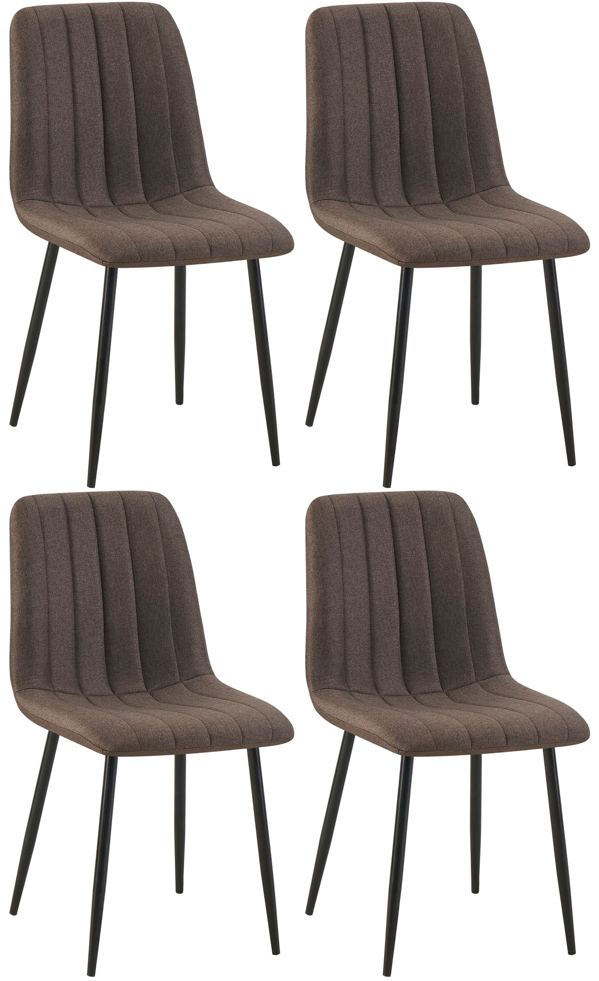 Set van 4 Dijon Eetkamerstoelen