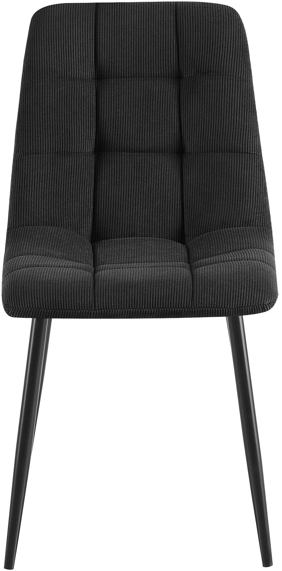 Set van 2 eetkamerstoelen Antibes ribstof