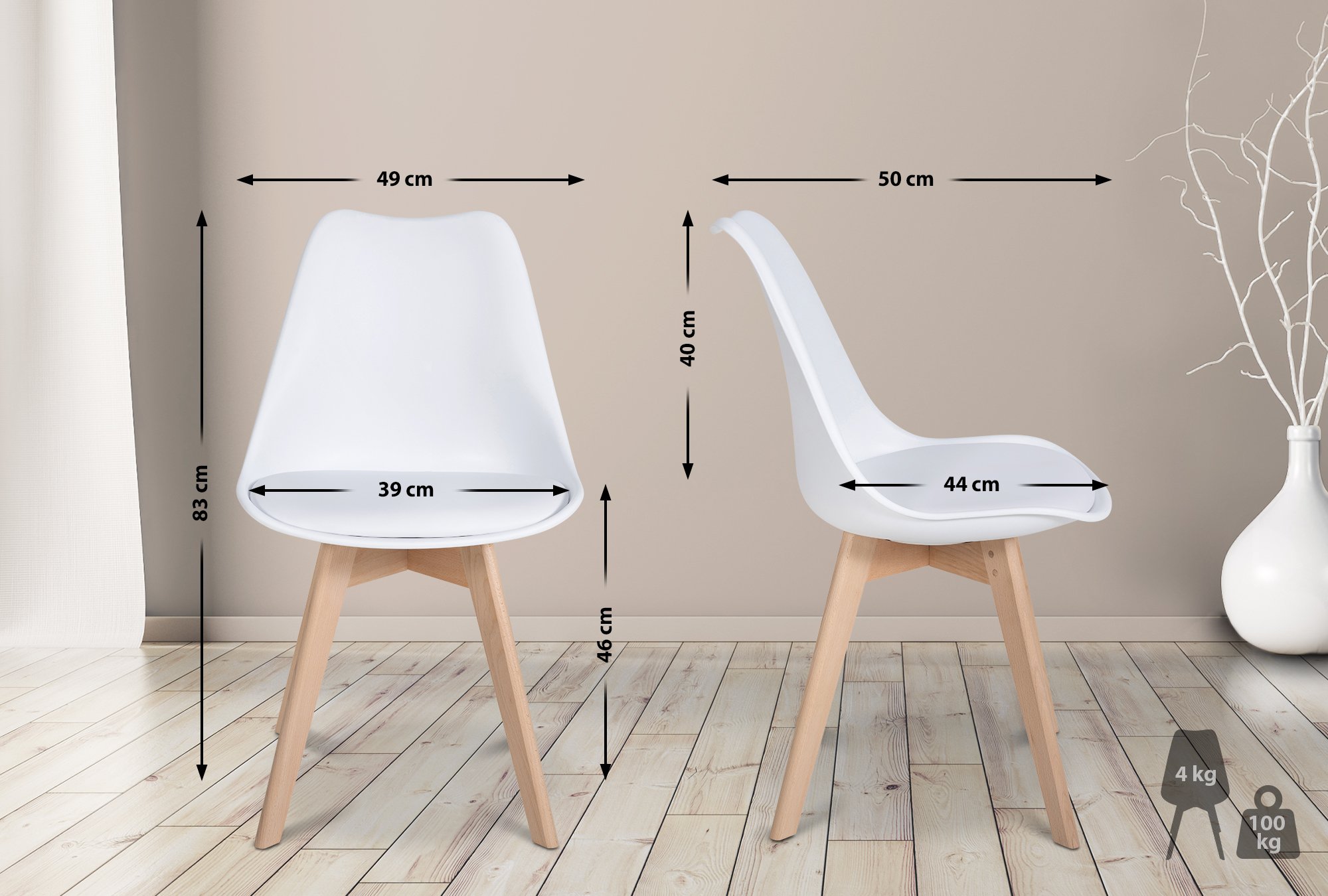 Set van 6 eetkamerstoelen Ramsey