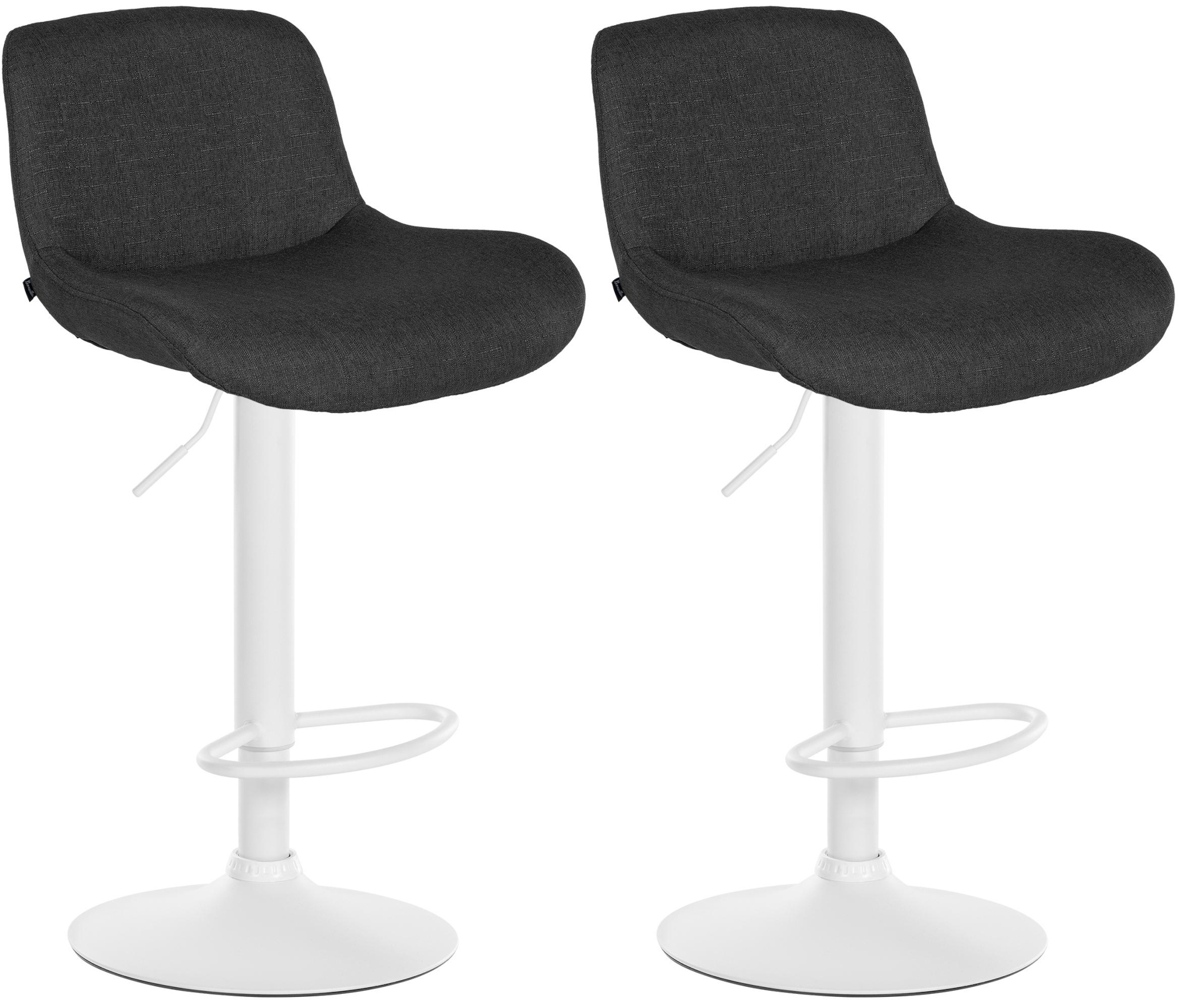 Set van 2 barkrukken Solon Wit