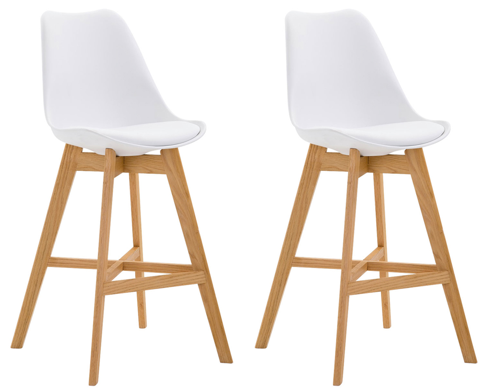 Set van 2 barkrukken Cannes kunststof / kunstleder