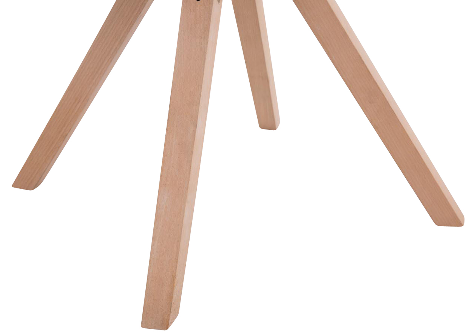 Set van 4 eetkamerstoelen Toulouse stof vierkant