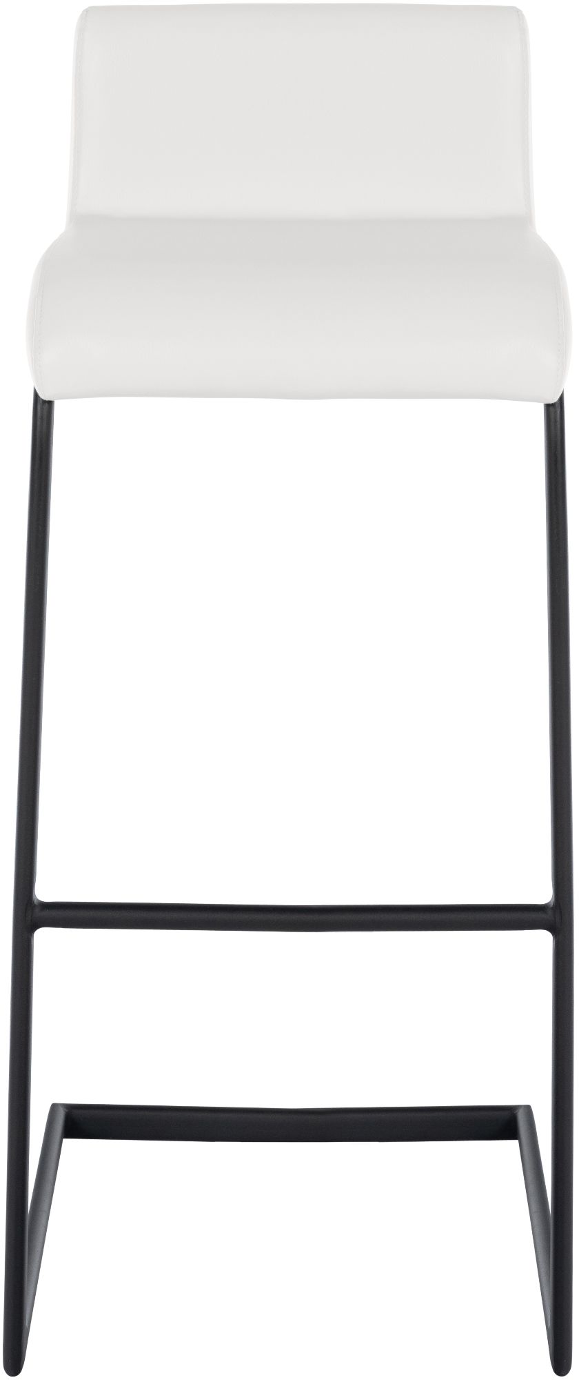 2-delige set barstoelen Newport zwart metalen frame