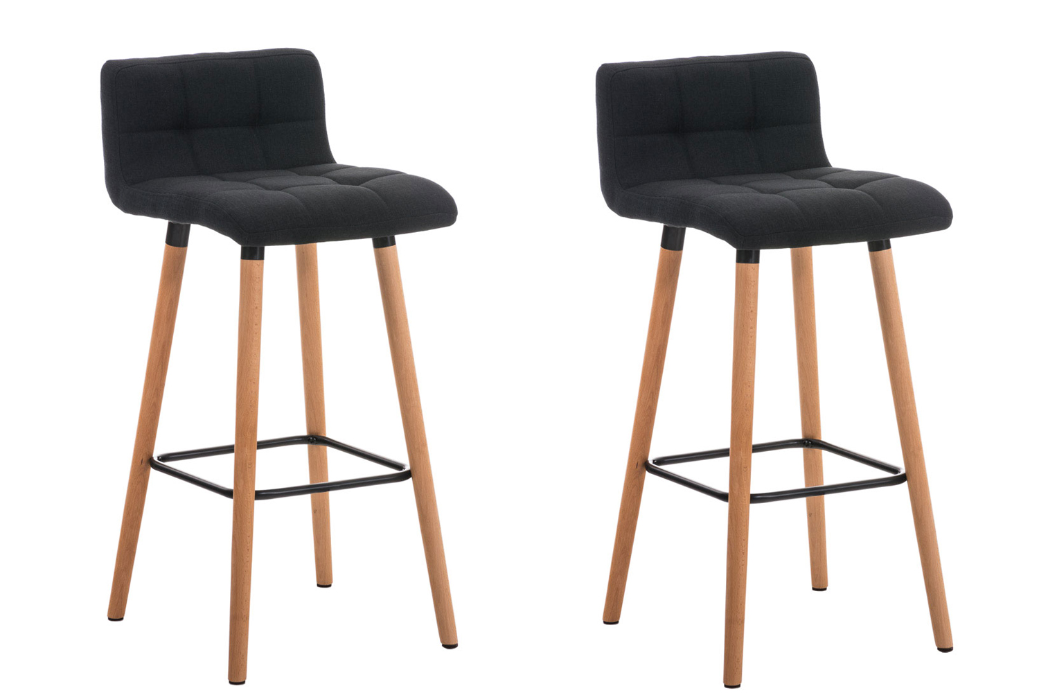 Set van 2 barkrukken Lincoln Stof