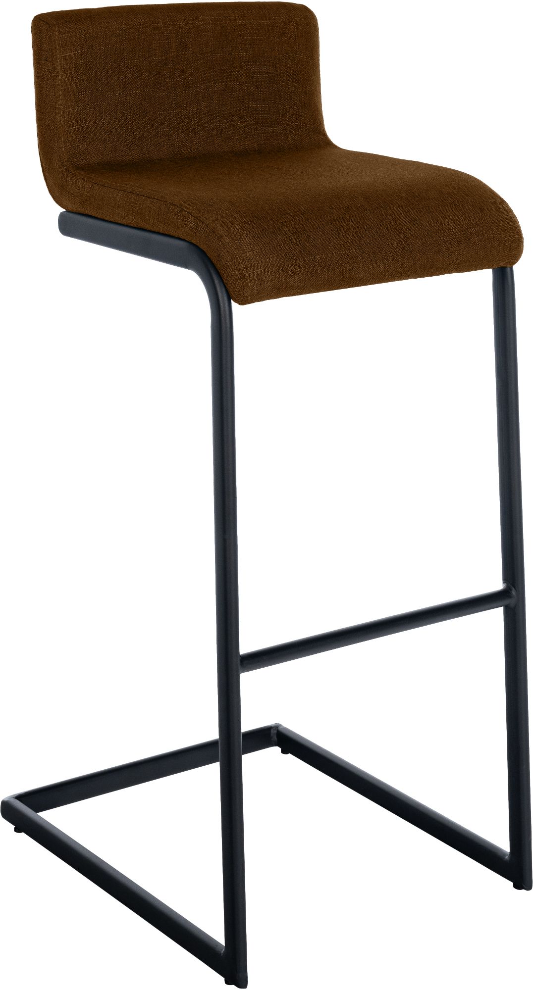 2-delige set barstoelen Newport zwart metalen frame