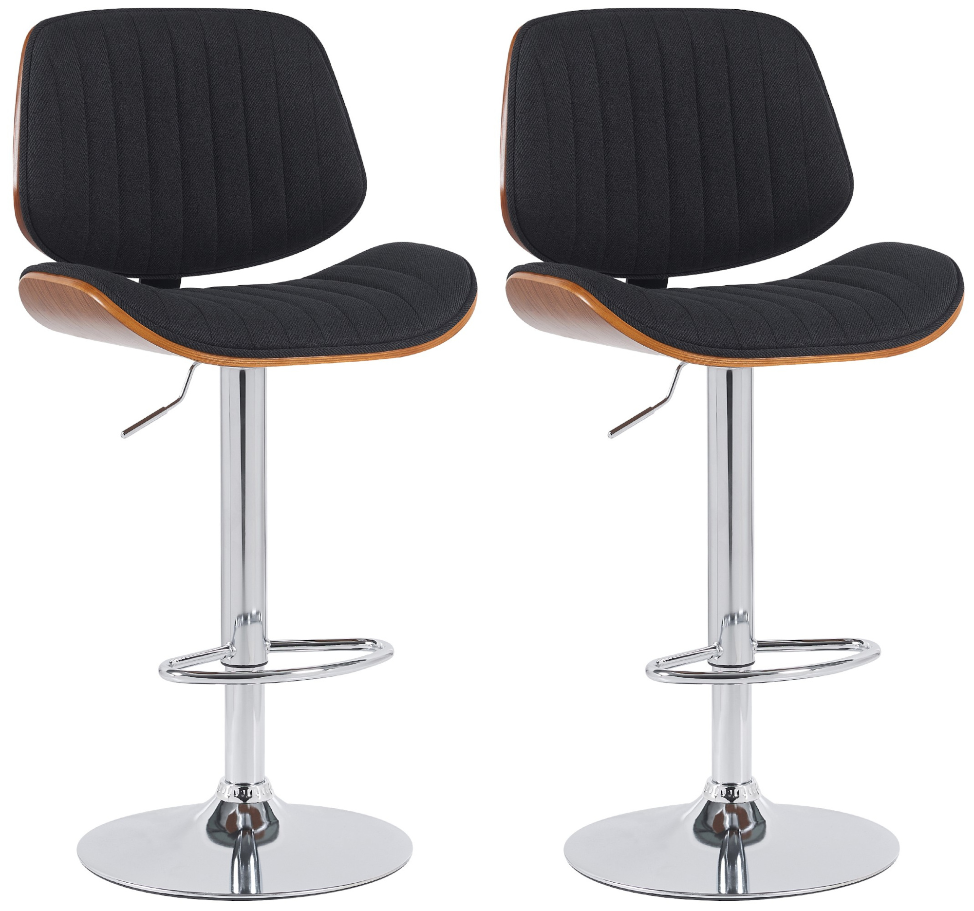 Set van 2 barkrukken Clawson stof