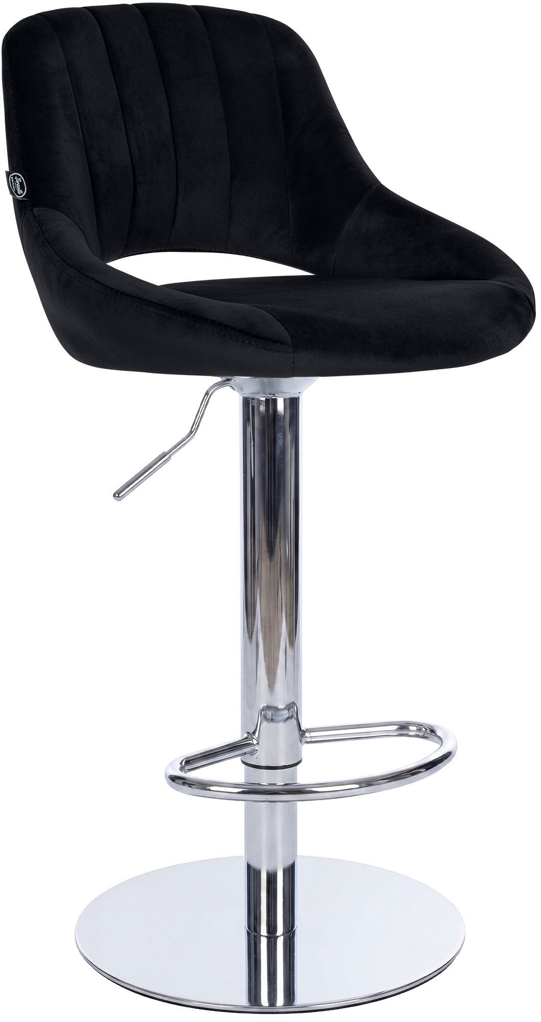Barkruk Milet met stabiel chromen frame