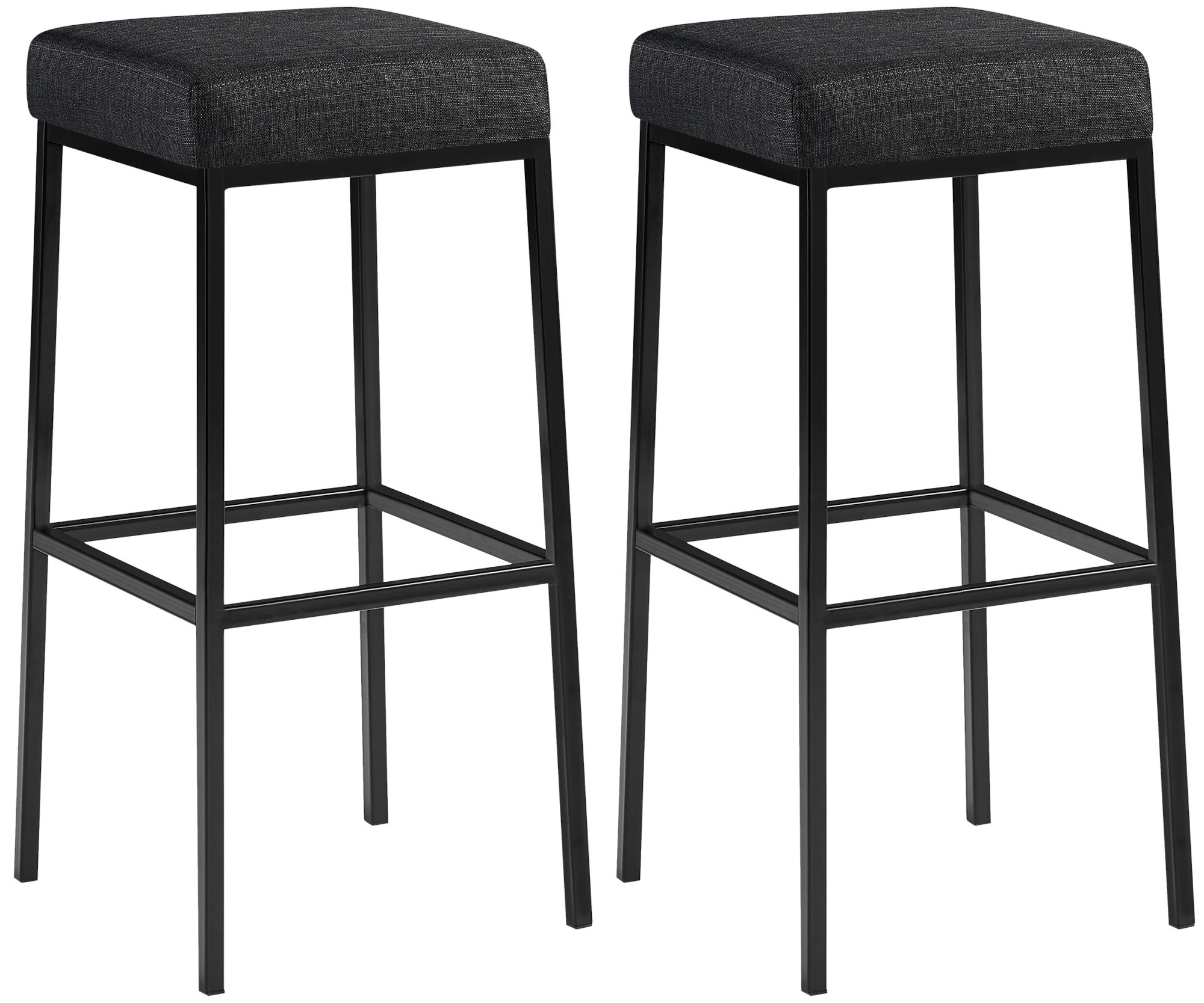 2-delige set barkrukken Montreal stof bekleding