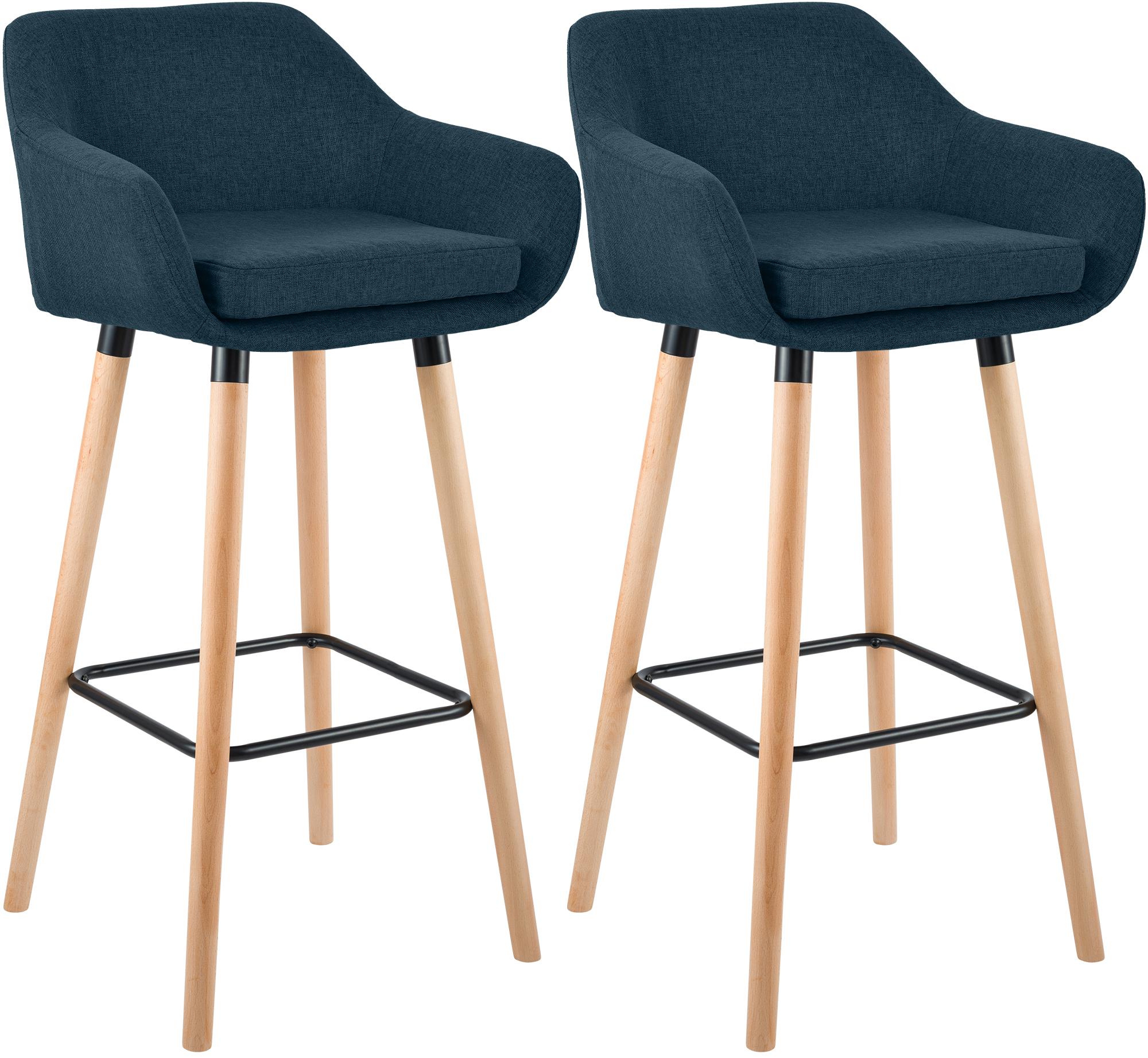 2-delige set barkrukken Grant stof