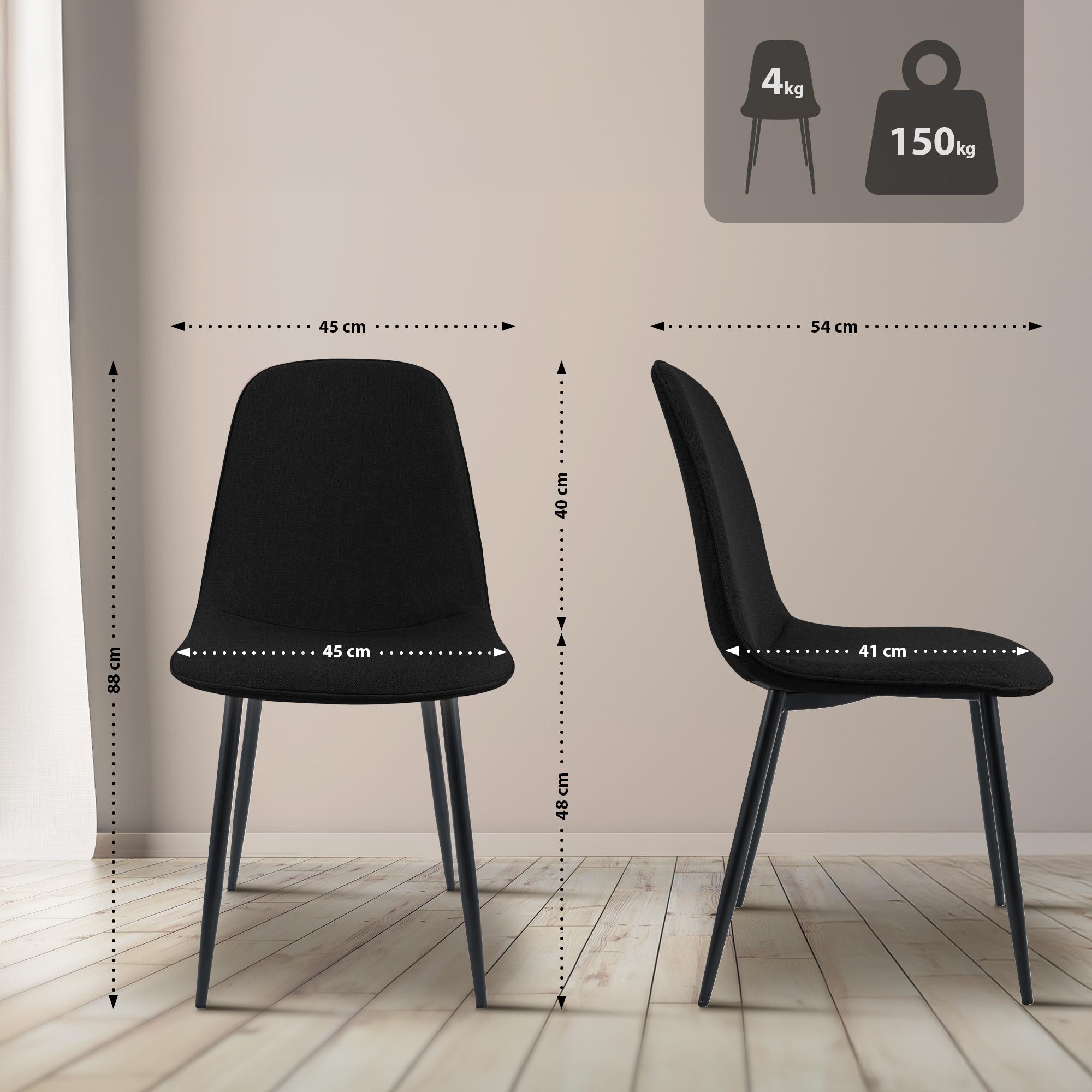 Set van 4 eetkamerstoelen Maryam