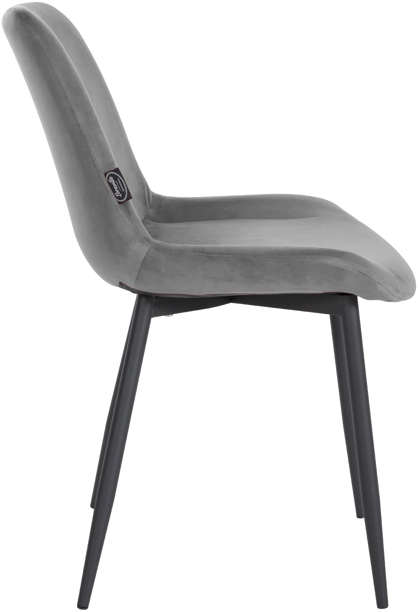 Set van 2 eetkamerstoelen Victoria fluweel