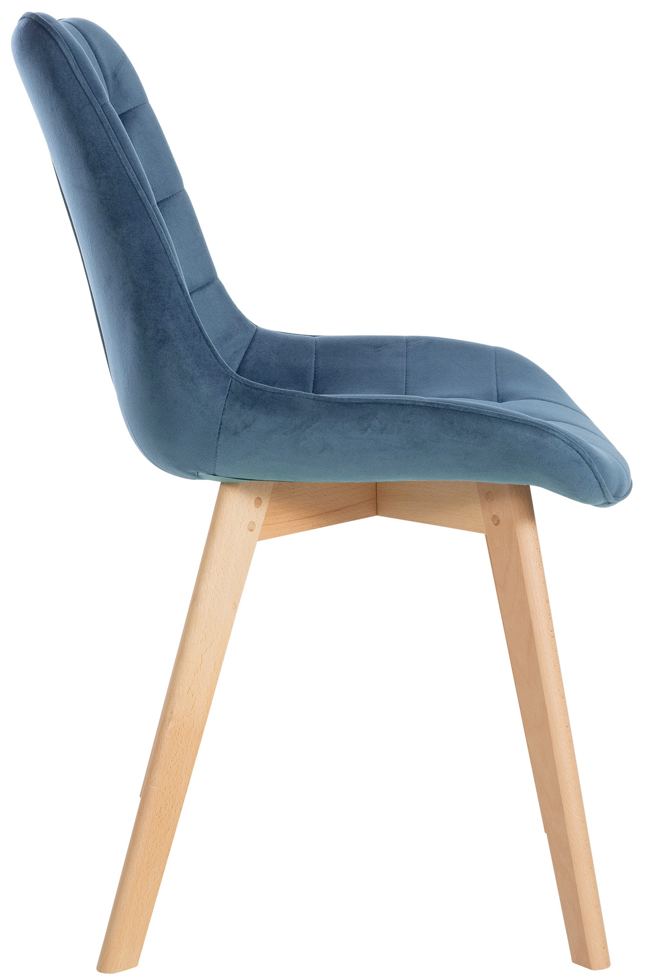 Set van 2 eetkamerstoelen Brook fluweel