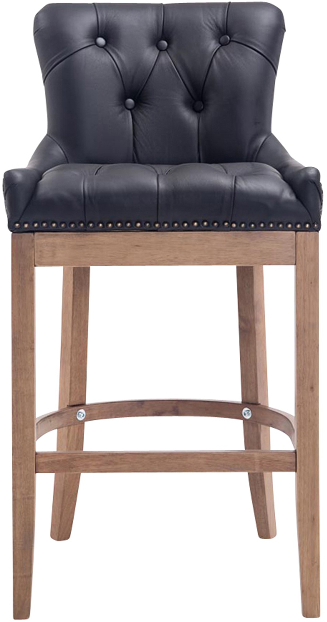 Barkruk Lakewood echt leer Antiek light