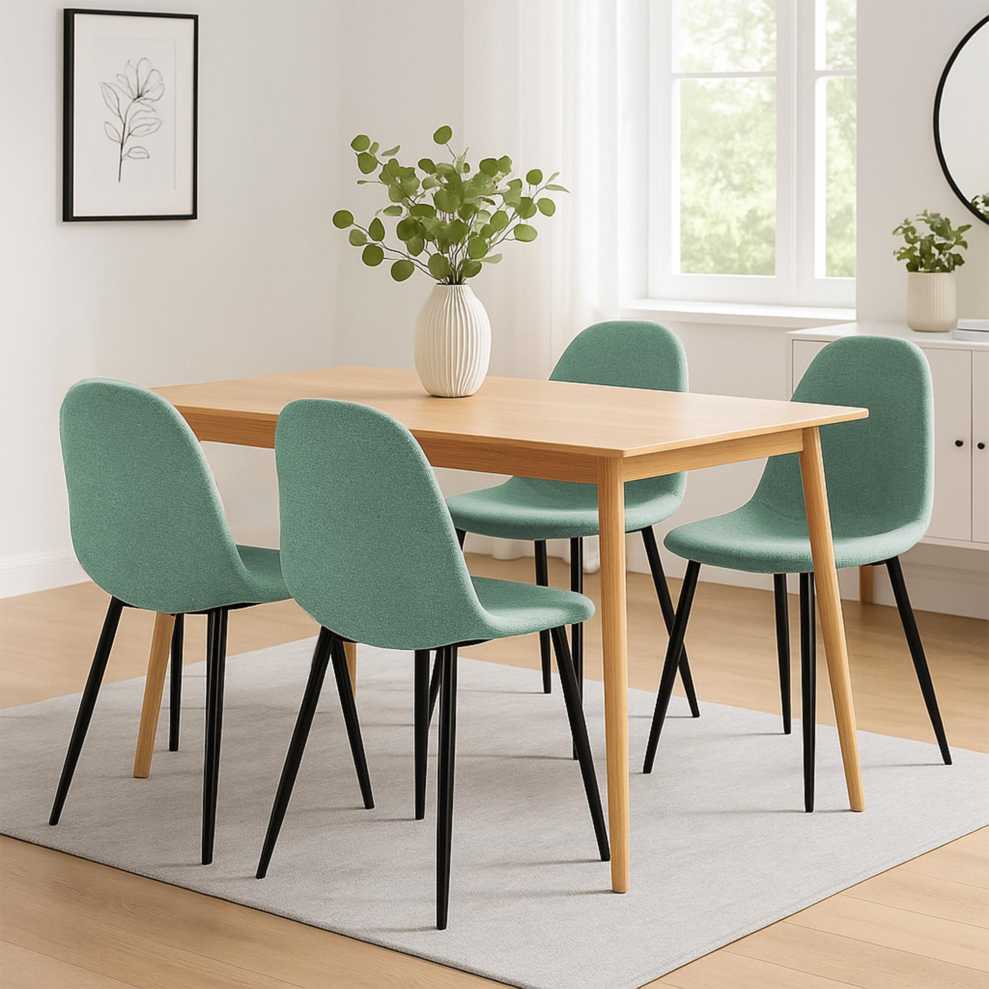 4-delige set eetkamerstoelen Napier