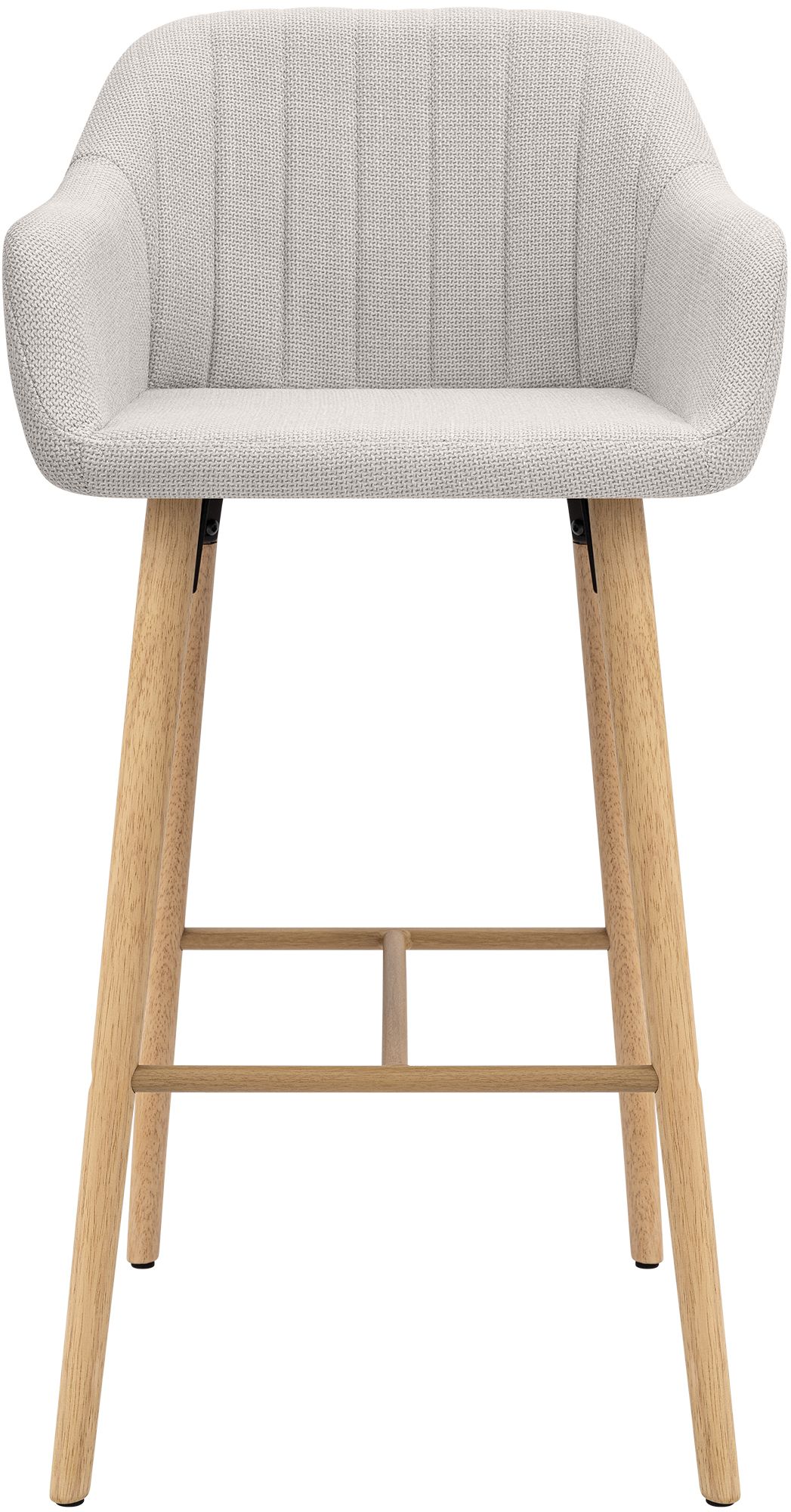 Barkruk Ando stof: modern design, comfortabel zitvlak, stabiel frame, ideaal voor keuken of bar