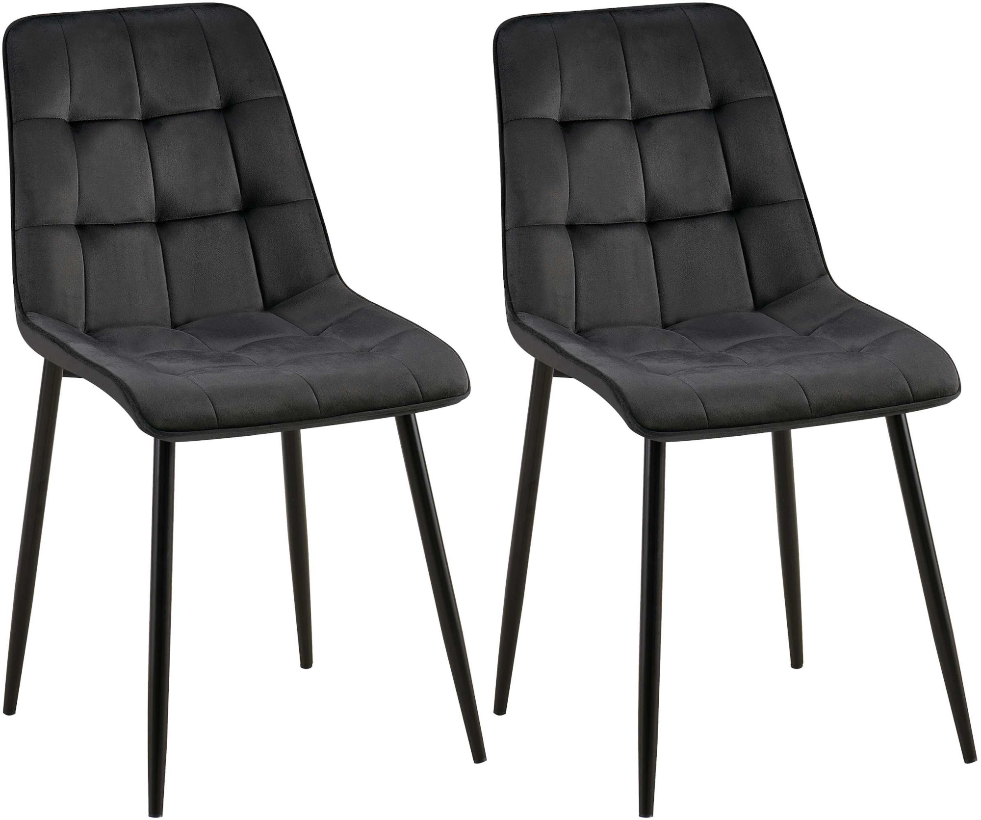 Set van 2 eetkamerstoelen Gifford fluweel