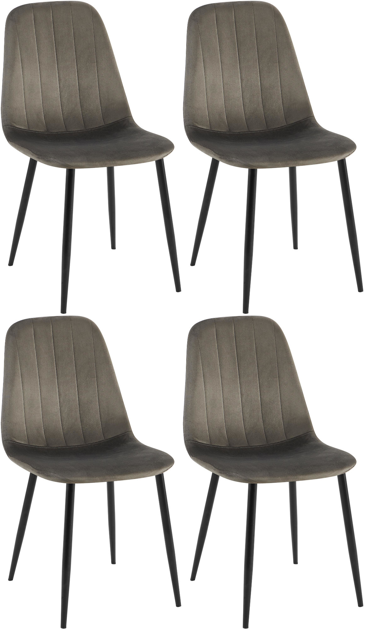 Set van 4 Baxter Eetkamerstoelen