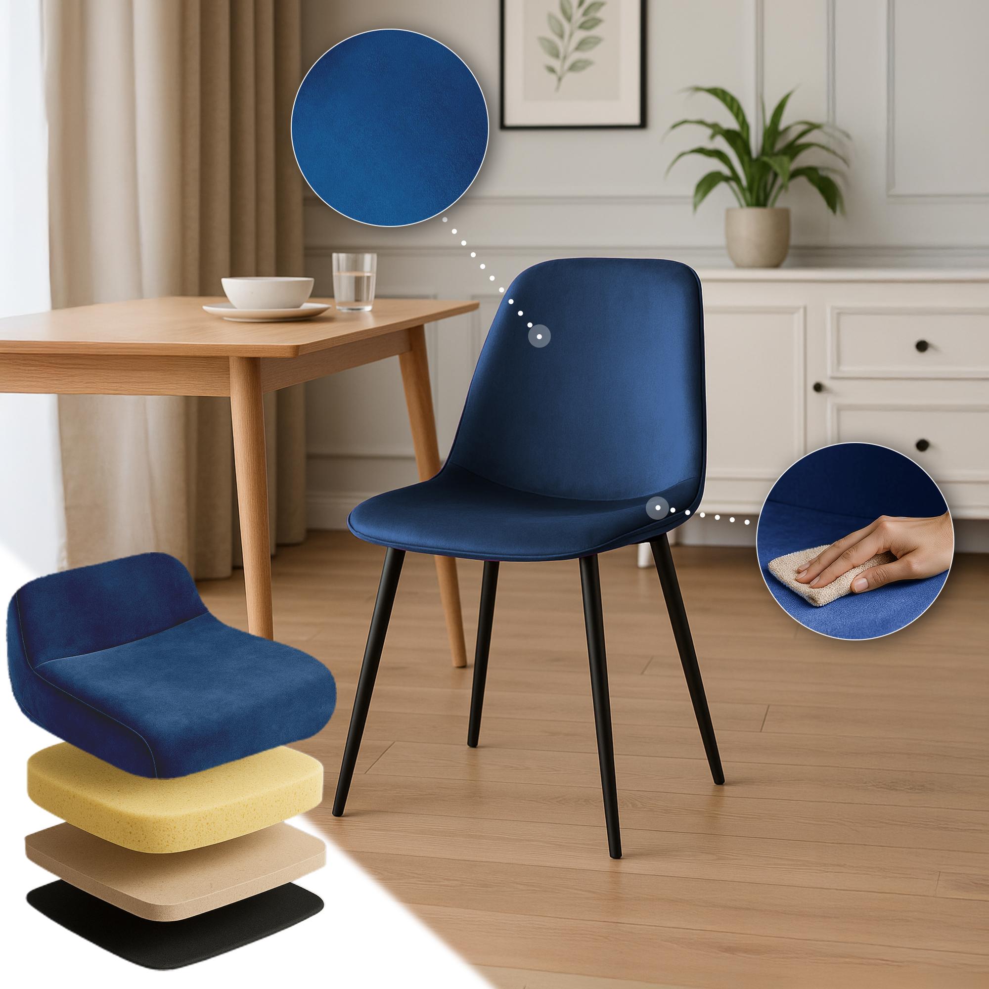 Set van 4 eetkamerstoelen Maryam