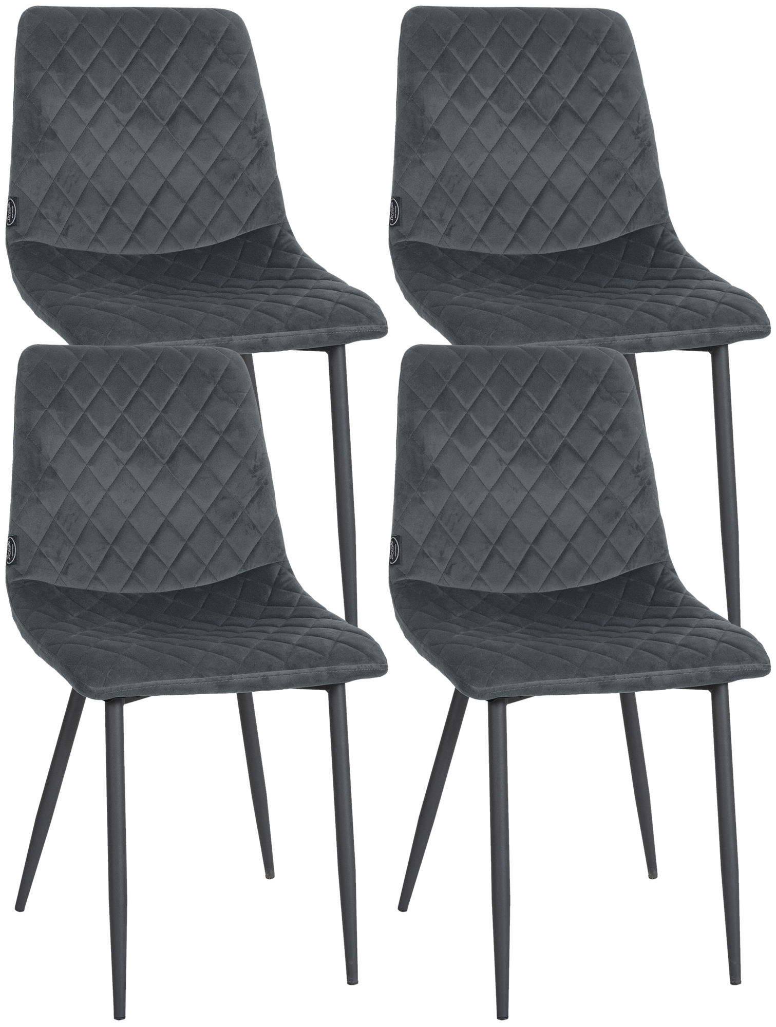 Set van 4 stoelen Telde Fluweel