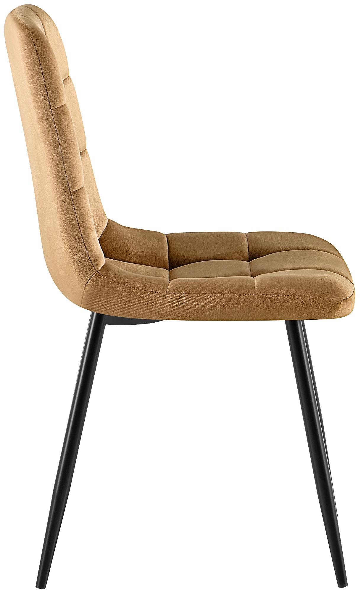 Set van 4 Eetkamerstoelen Antibes Fluweel