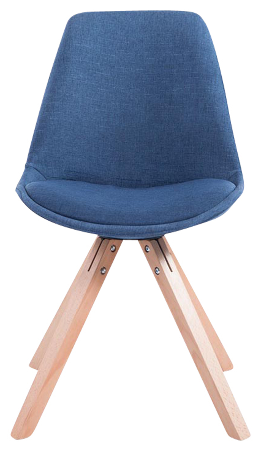 Set van 4 eetkamerstoelen Toulouse stof vierkant