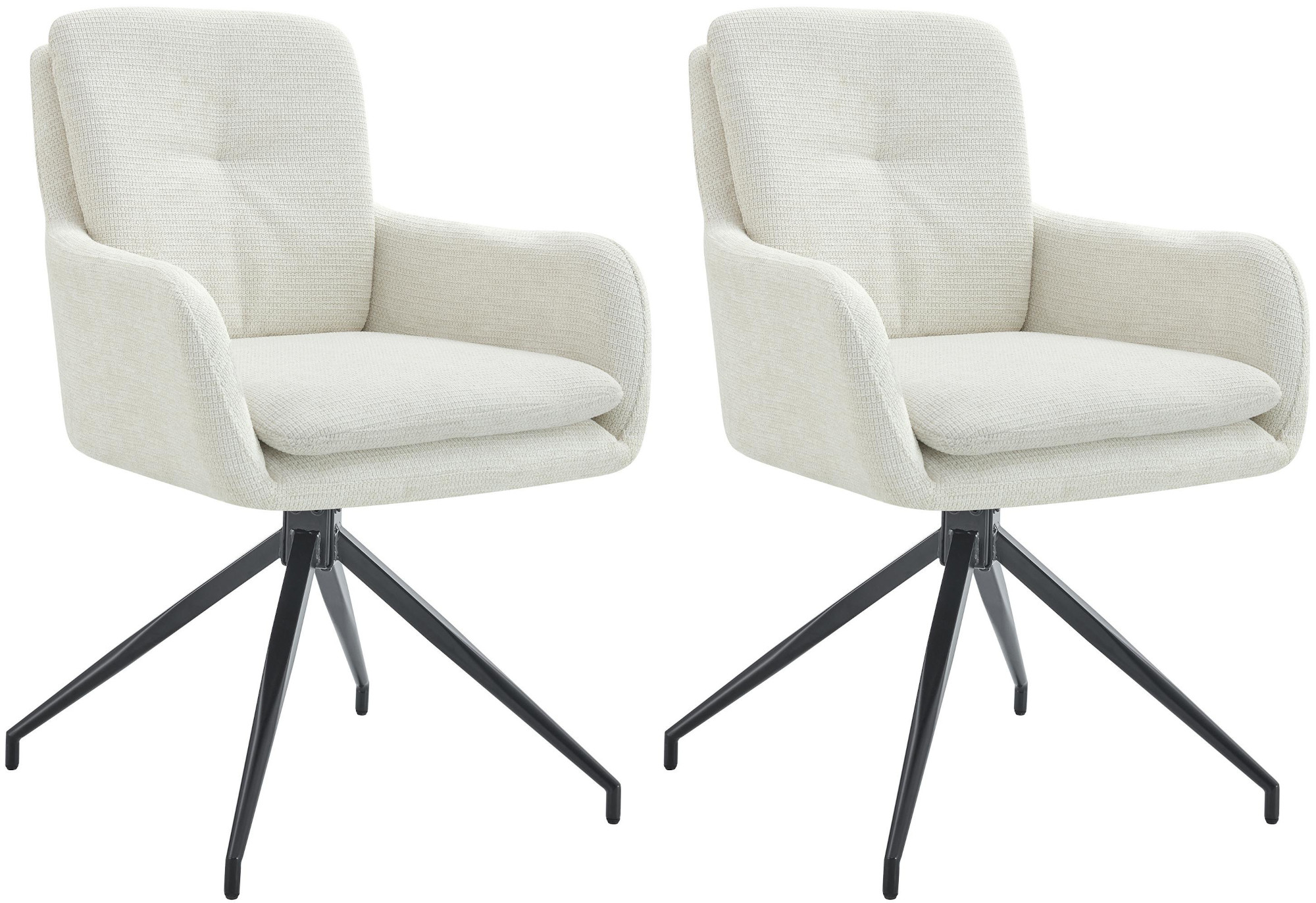 Set van 2 eetkamerstoelen Pickett stof