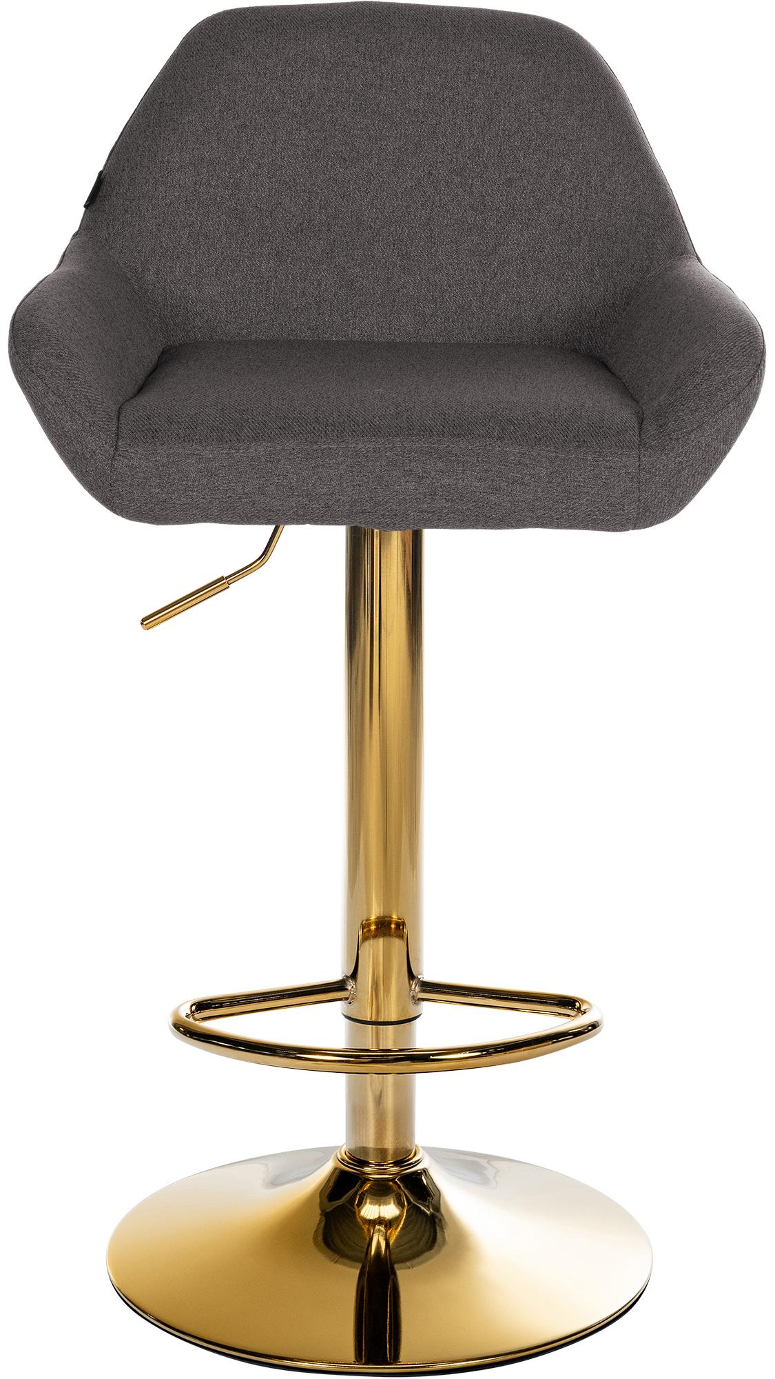 Set van 2 barkrukken Braga Gold stof