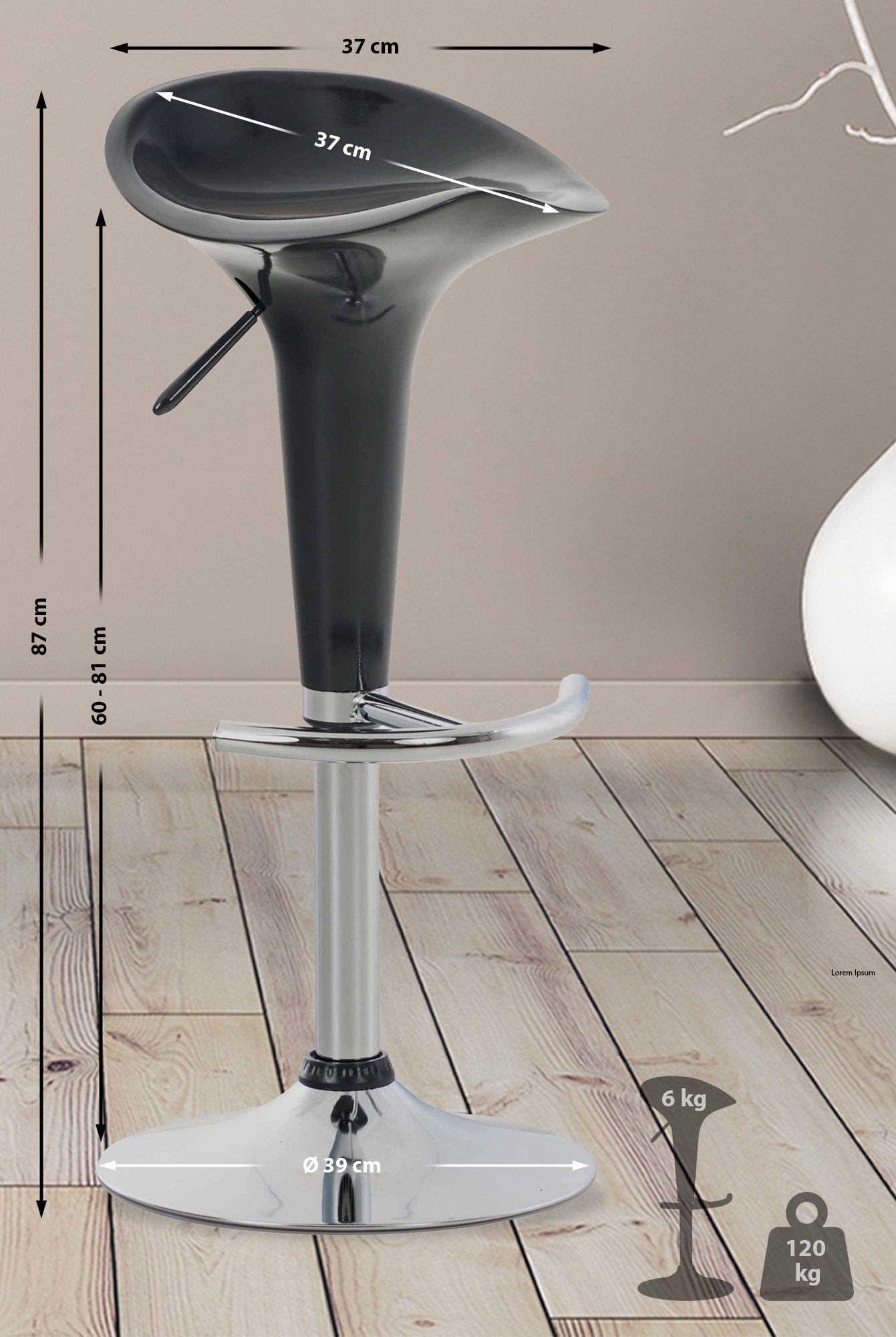 Barkruk Saddle