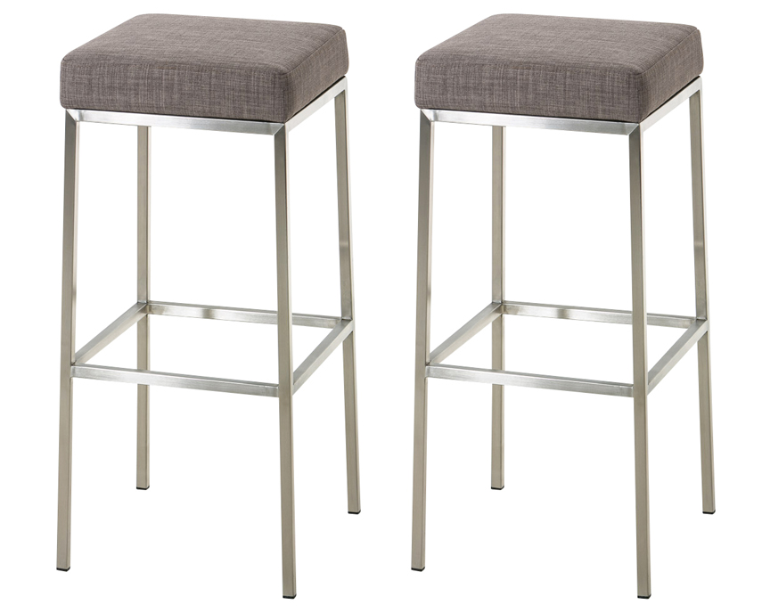2-delige set barkrukken Montreal stof bekleding