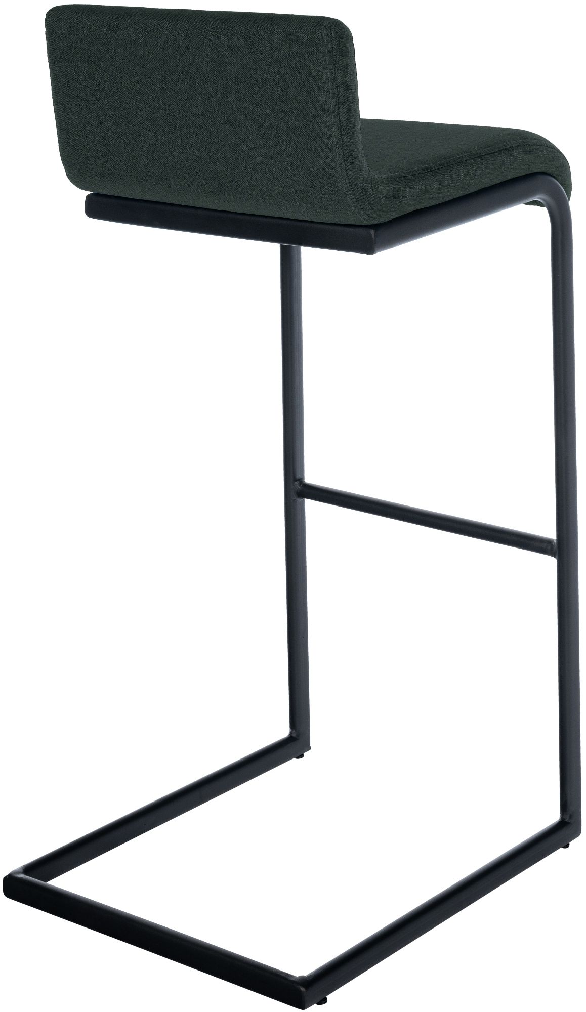 2-delige set barstoelen Newport zwart metalen frame