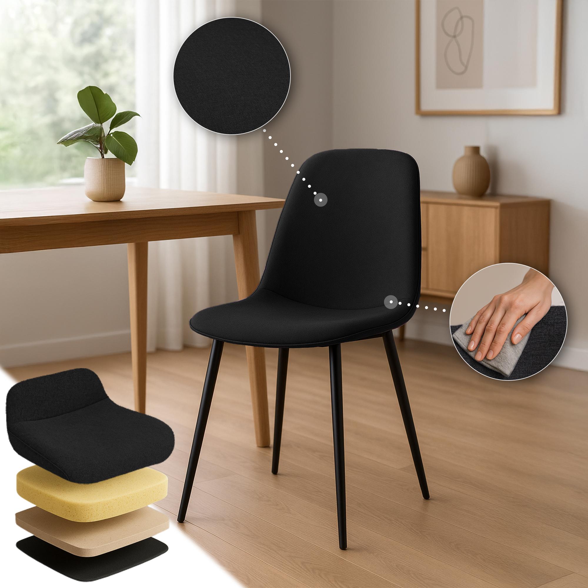 Set van 4 eetkamerstoelen Maryam