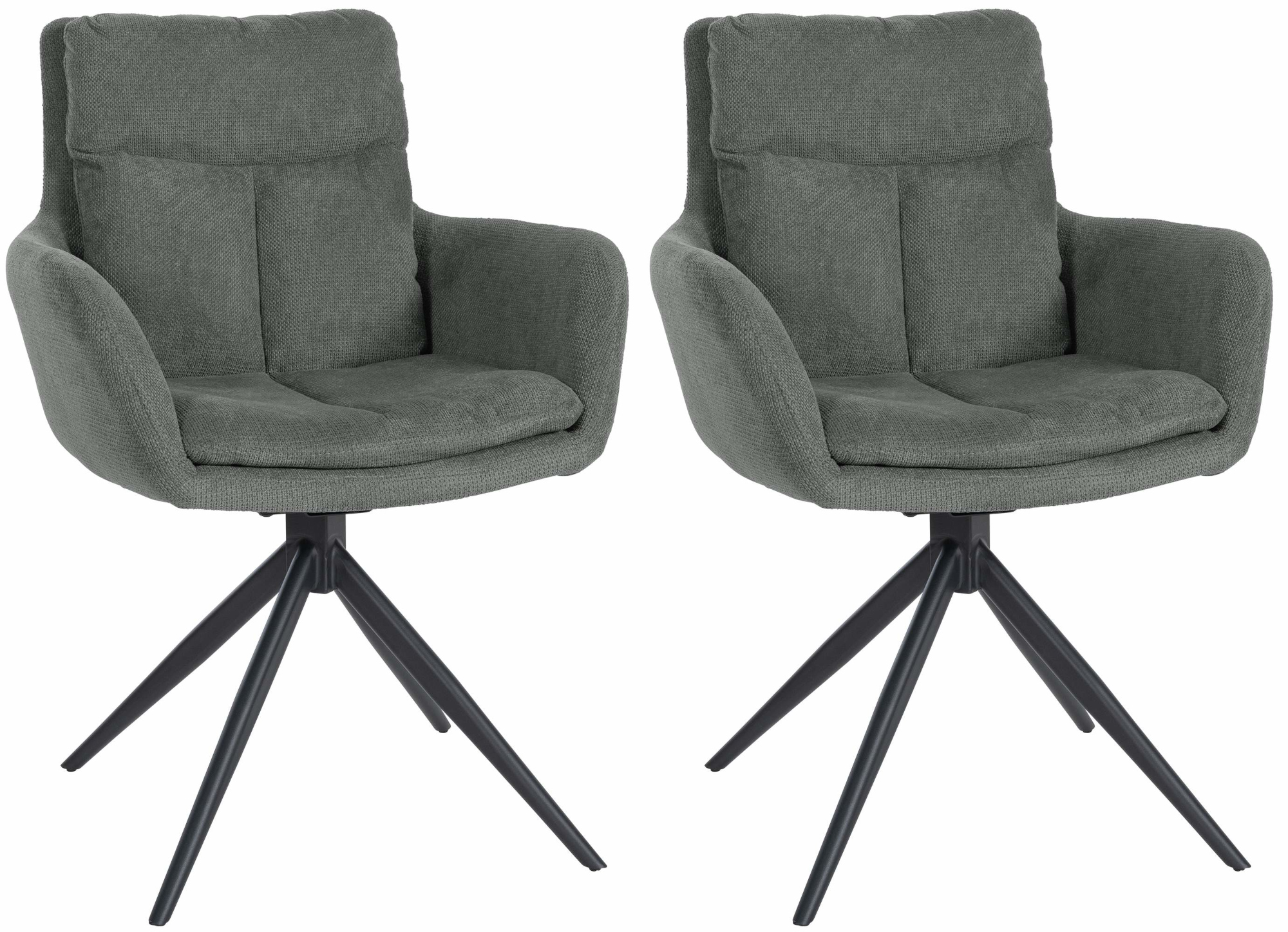 Set van 2 eetkamerstoelen Vilas stof