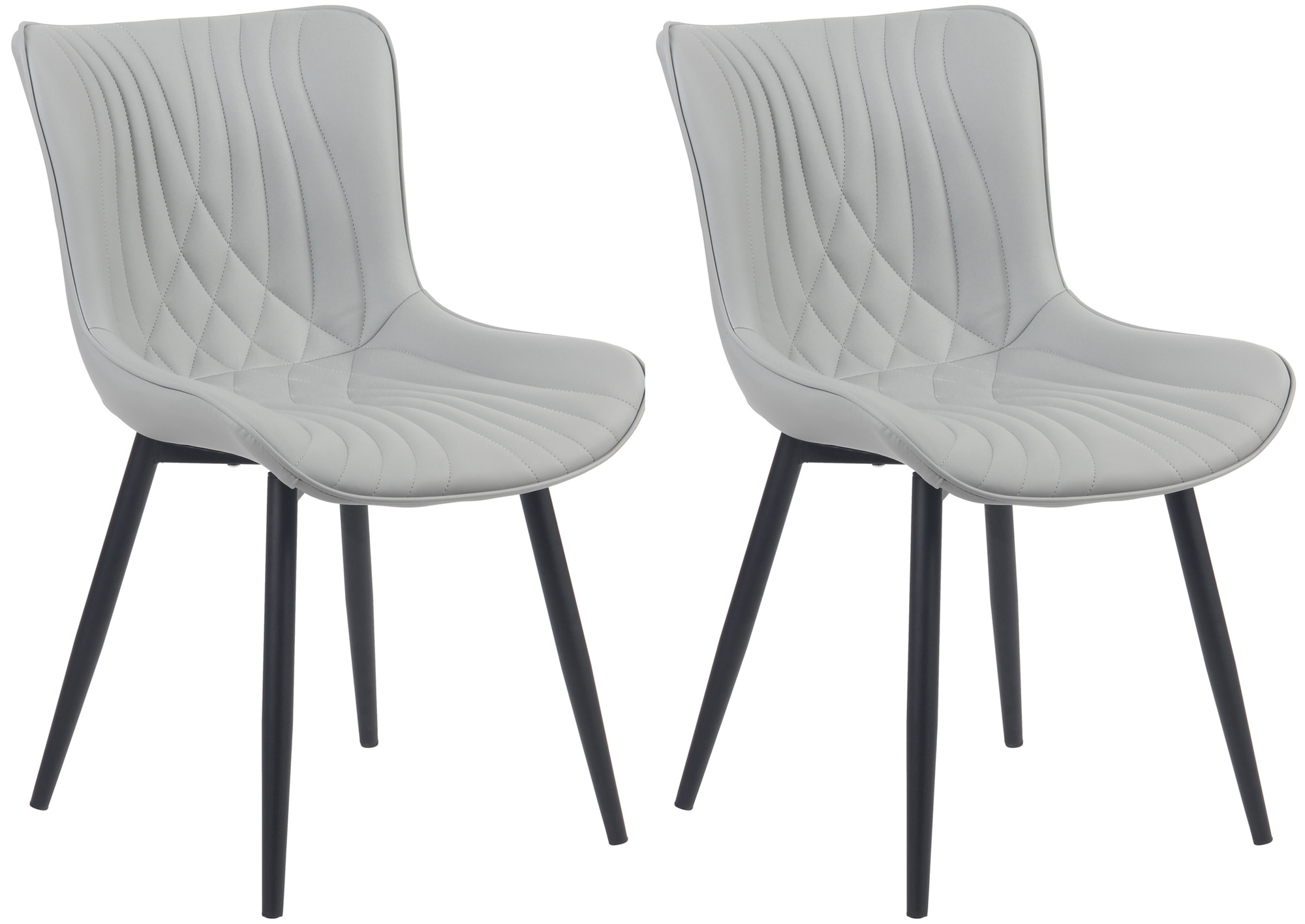 Set van 2 eetkamerstoelen Brady