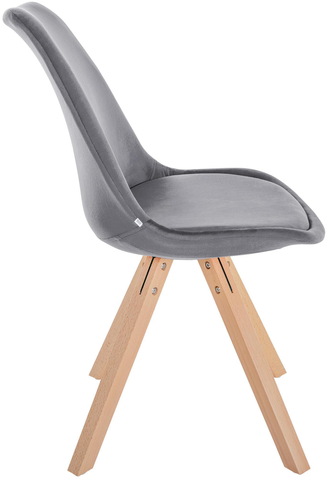 Set van 4 eetkamerstoelen Sofia fluweel