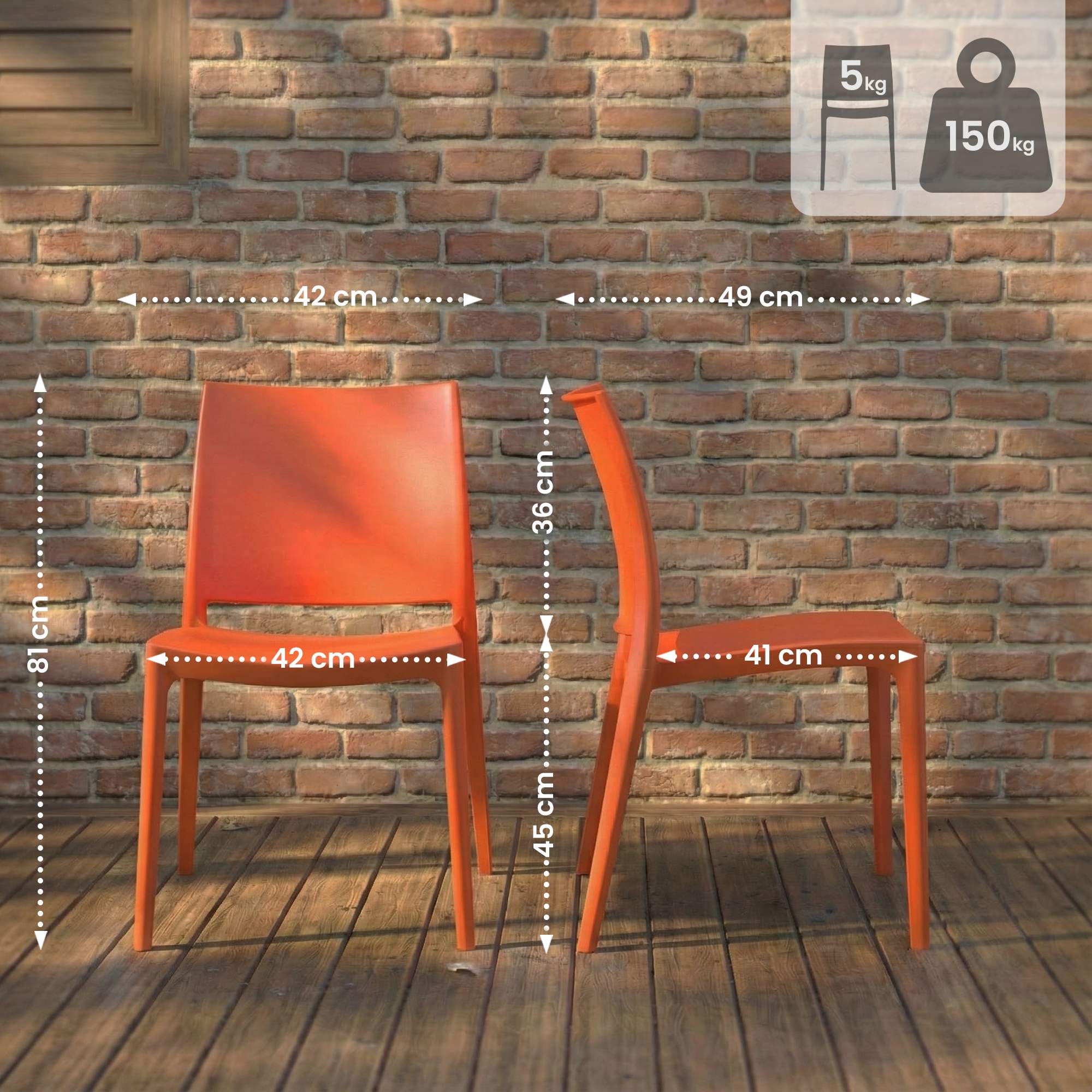Set van 2 tuinstoelen Meton