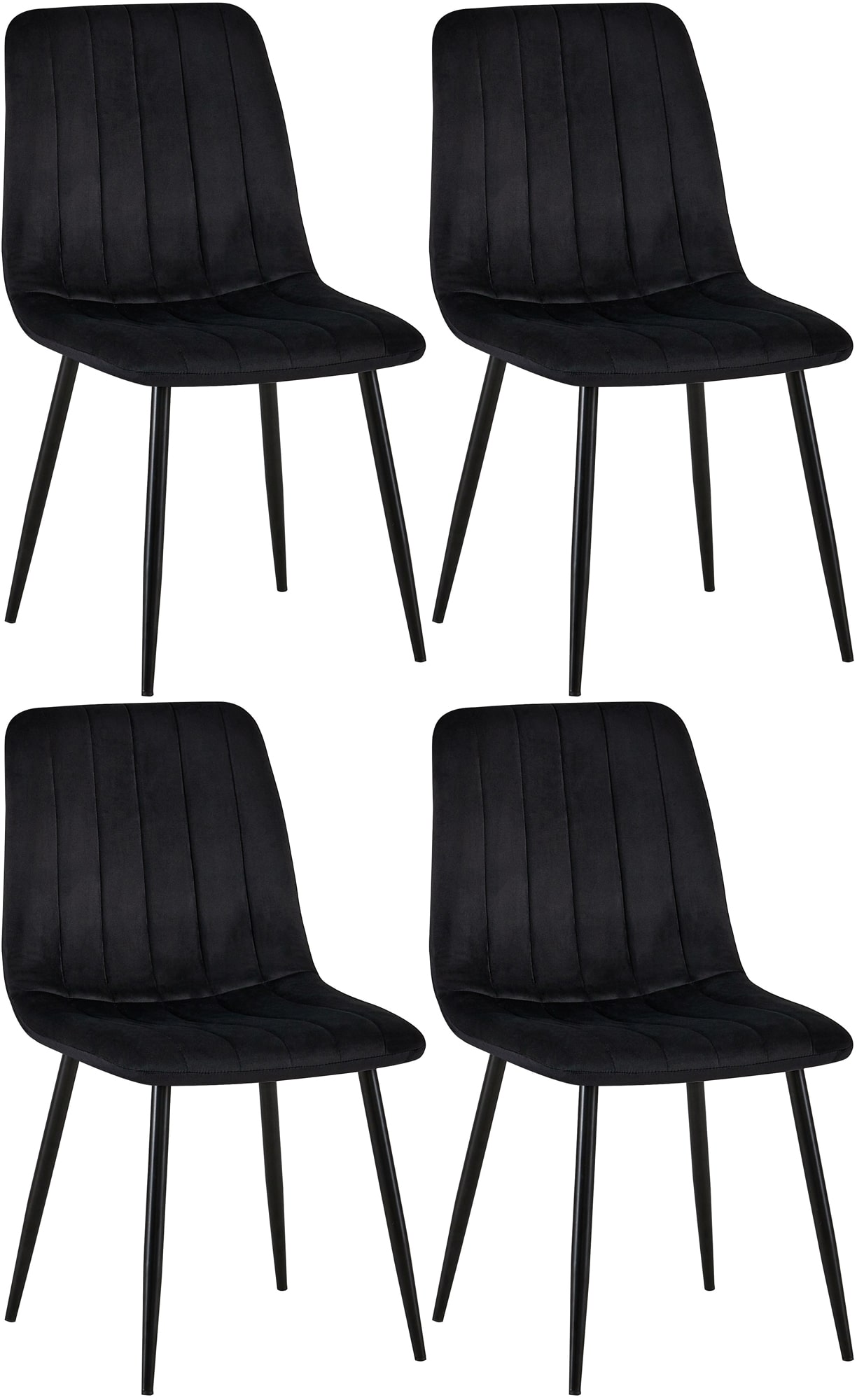 Set van 4 Dijon Eetkamerstoelen